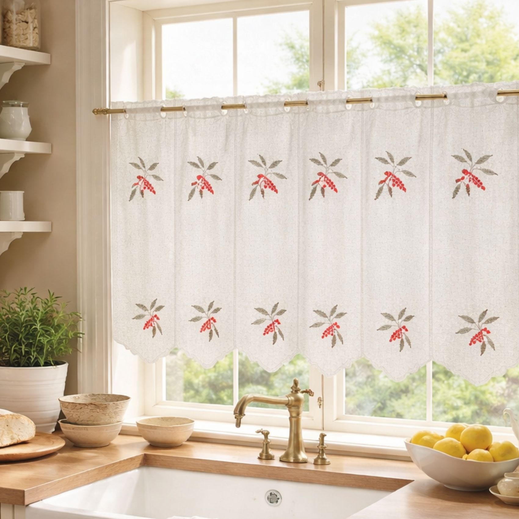 Brise bise brodé baie colorée — vue 5