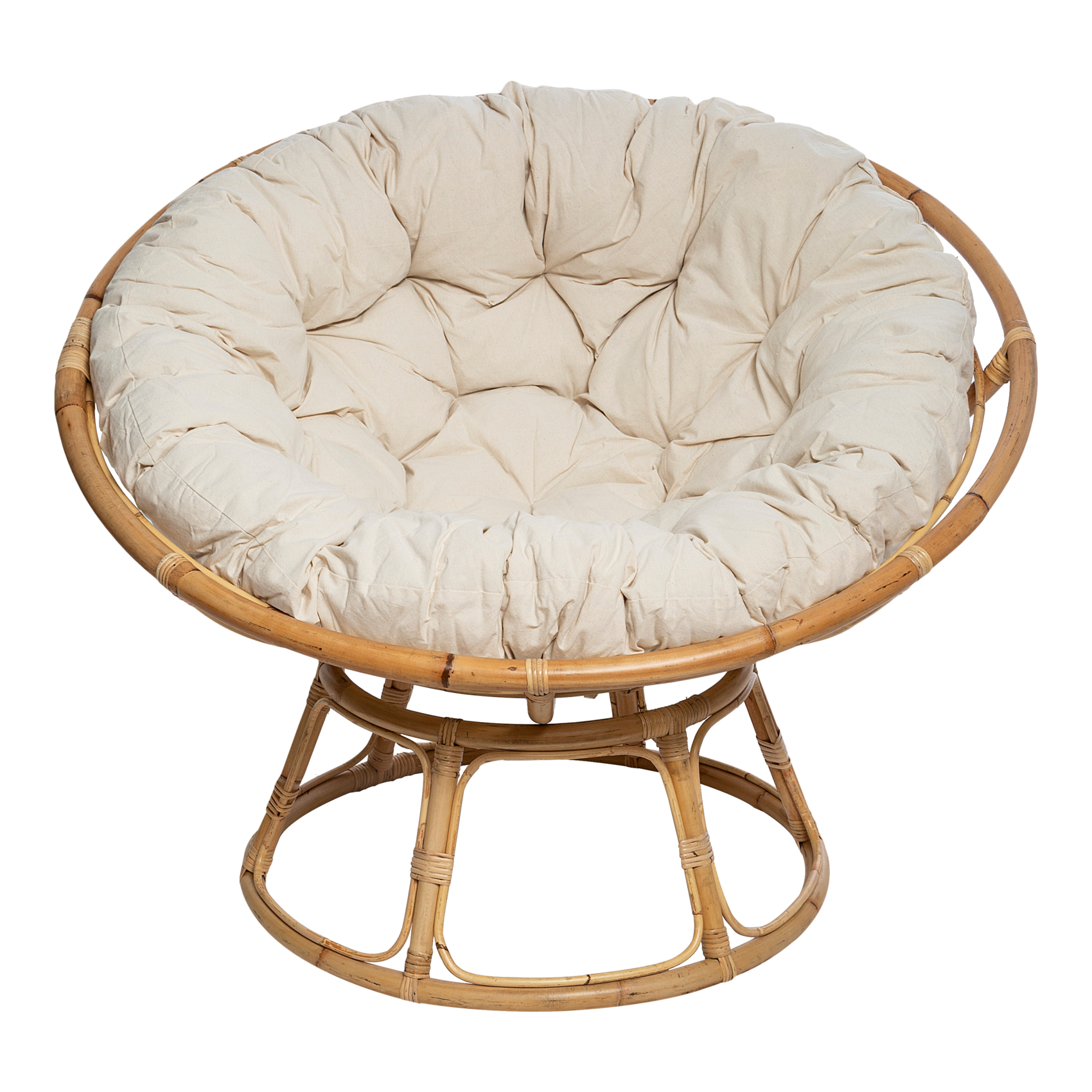 Fauteuil Papasan en rotin — vue 4