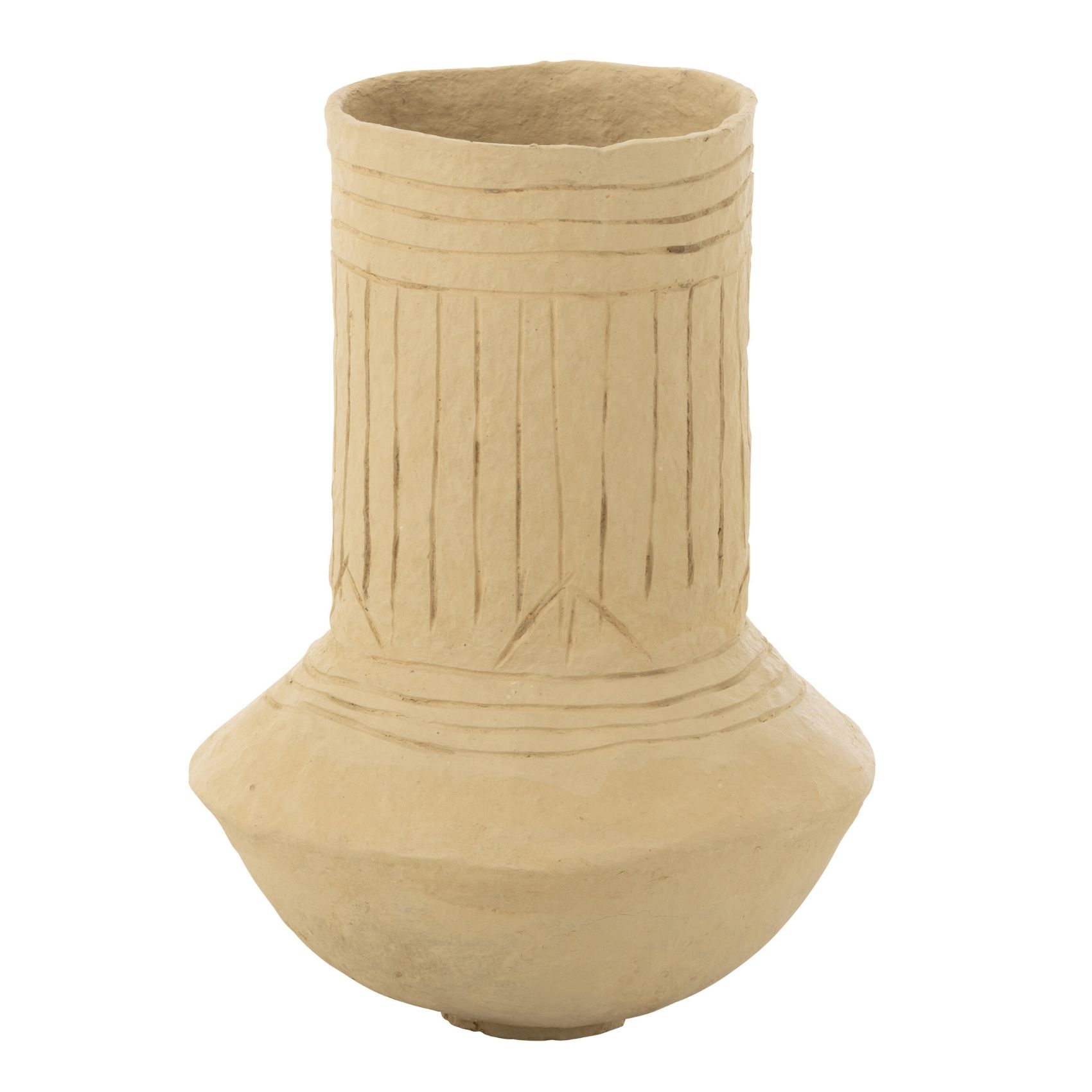 Pot décoratif en papier mâché naturel — vue 6