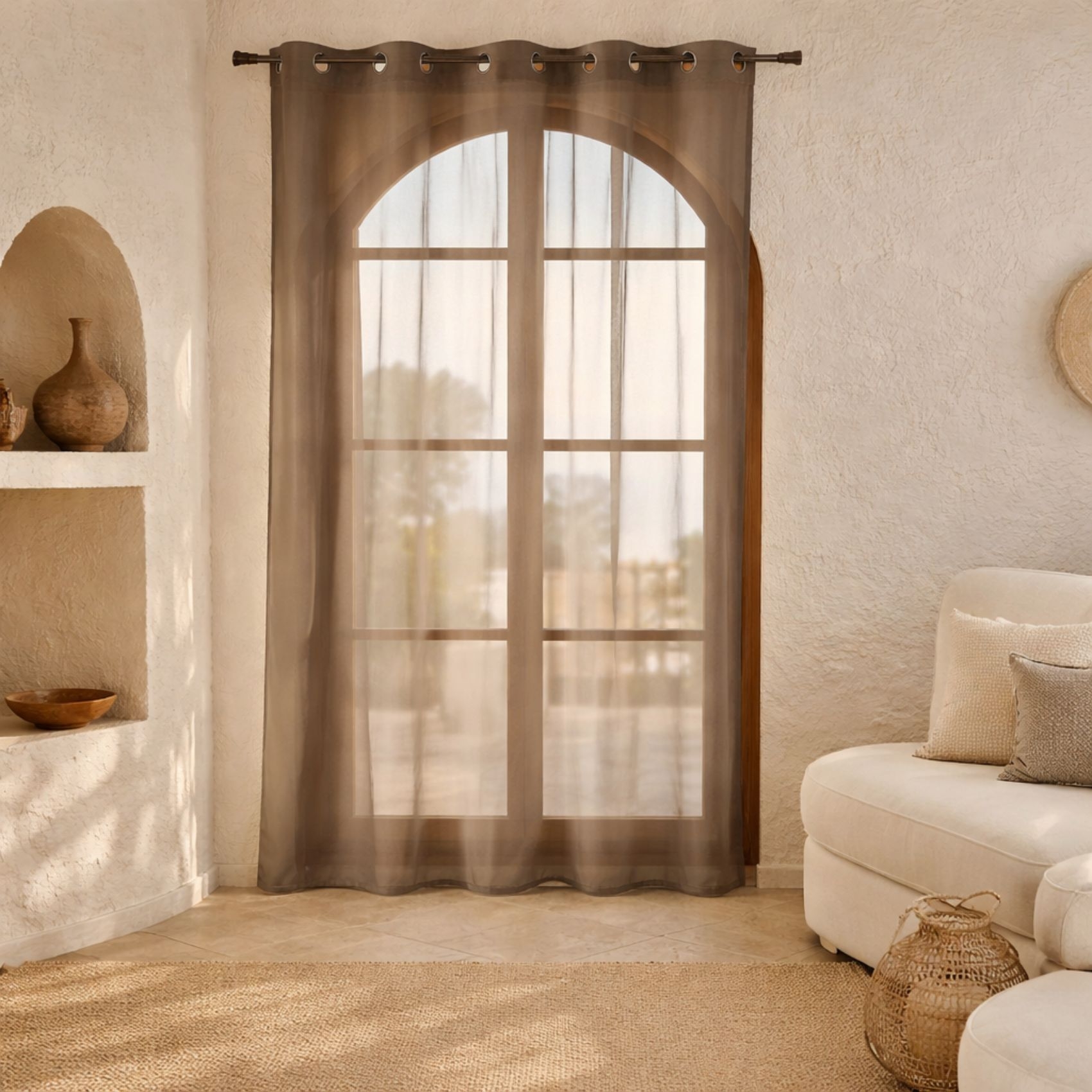 Voilage léger et fluide bas plombé. — vue 4