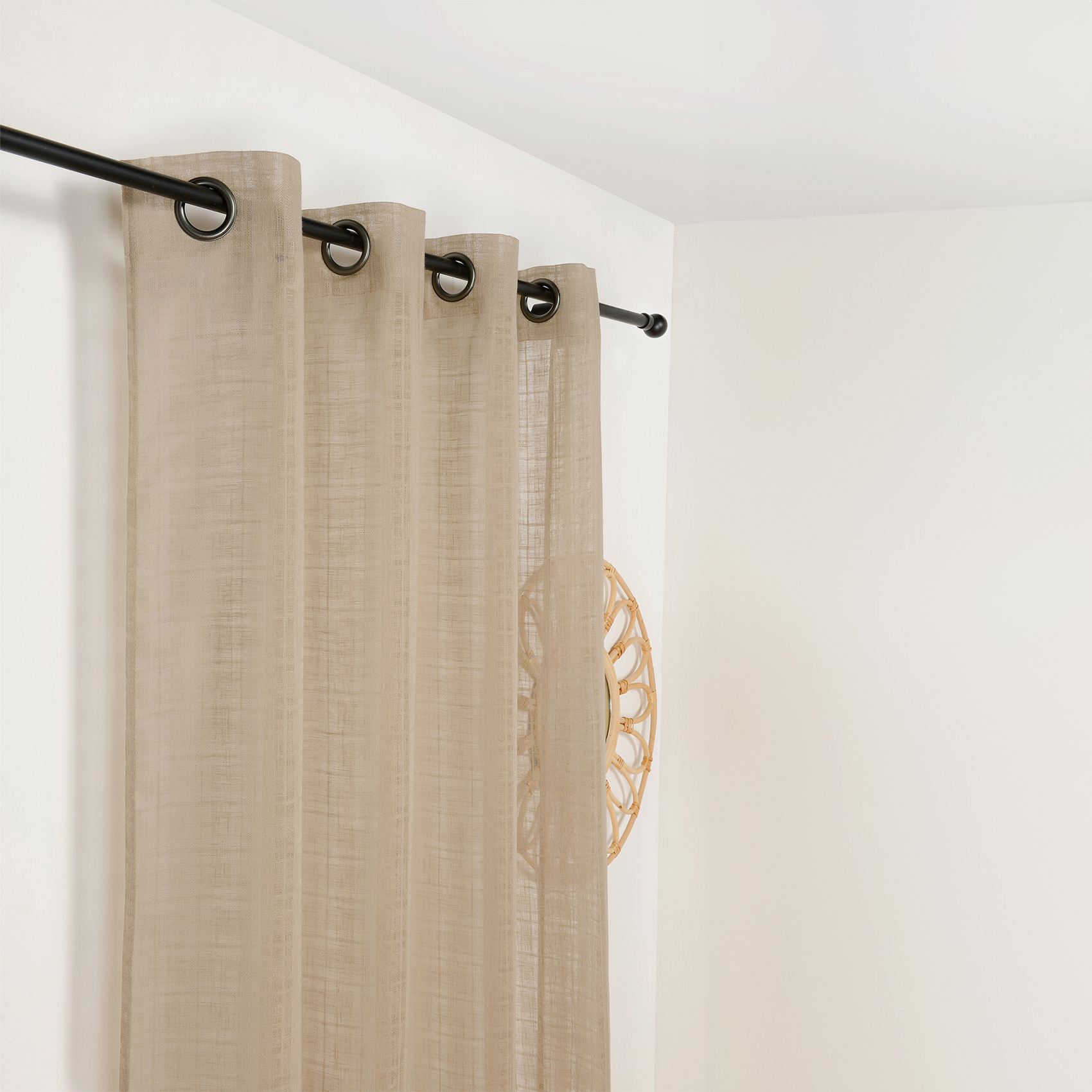 Voilage à Oeillets Motifs Carreaux Alsaciens — vue 4