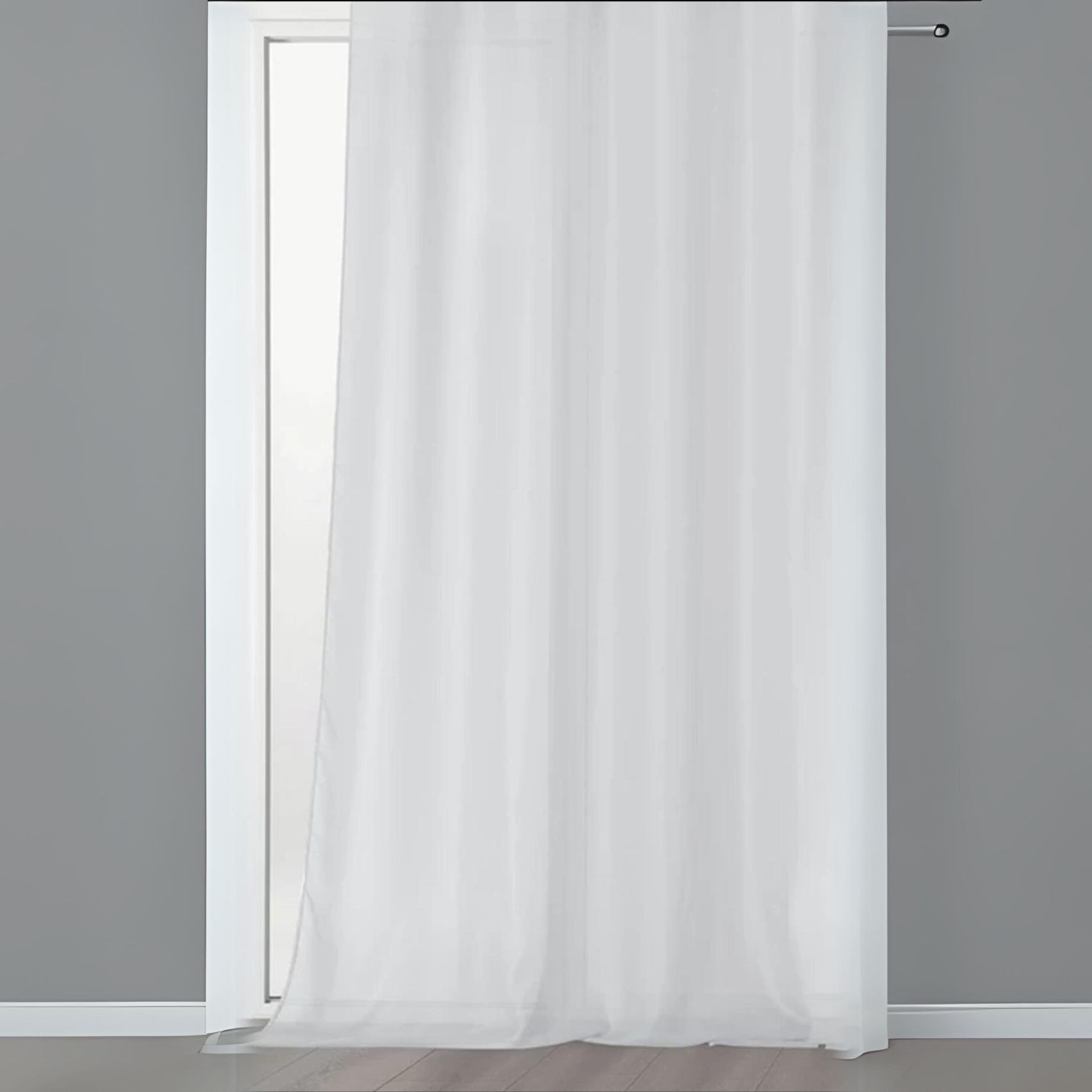 Voilage Chic en voile de lin et galon fronceur