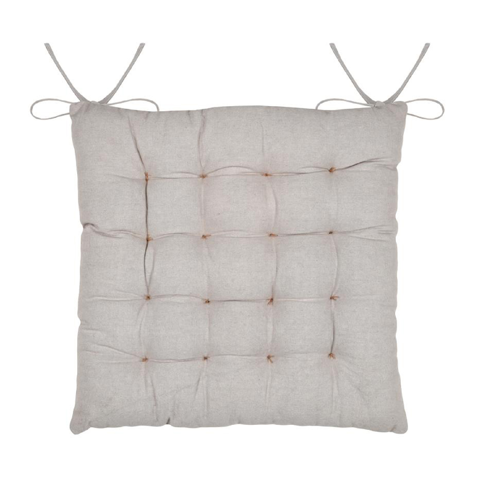 Galette de chaise coeurs esprit chalet en coton — vue 4