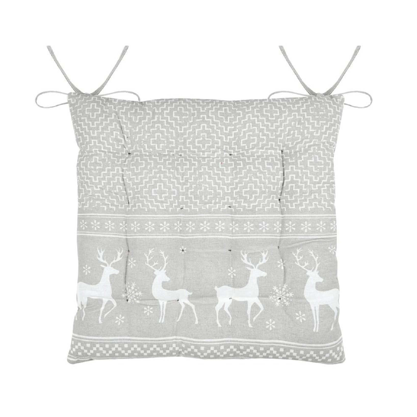 Galette de chaise cerf style montagne en coton — vue 4