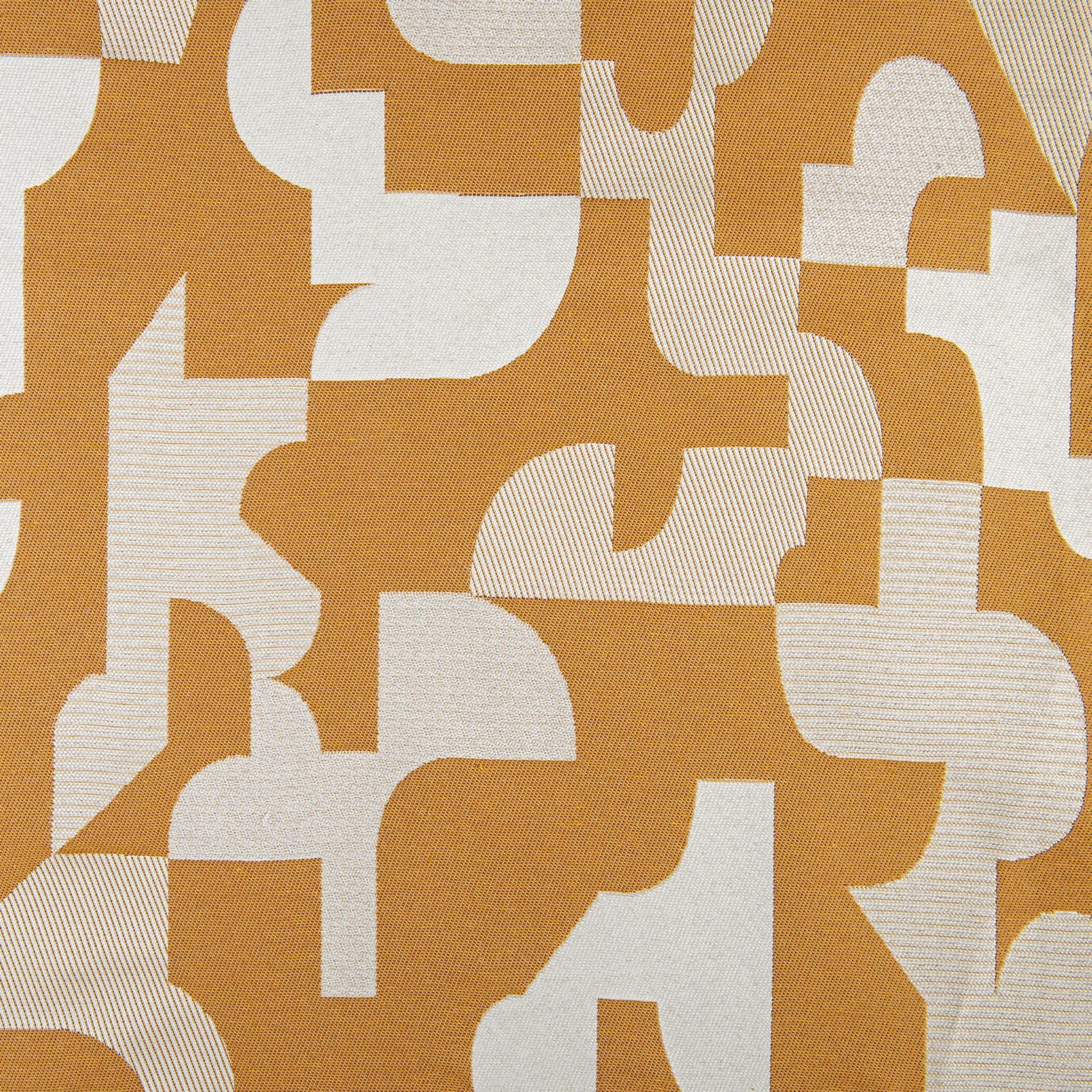 Tissu au mètre jacquard géométrique texturé rétro — vue 6