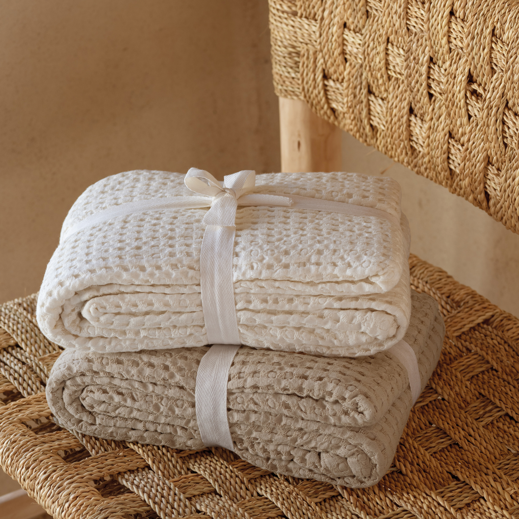 Plaid en coton gaufré — vue 3