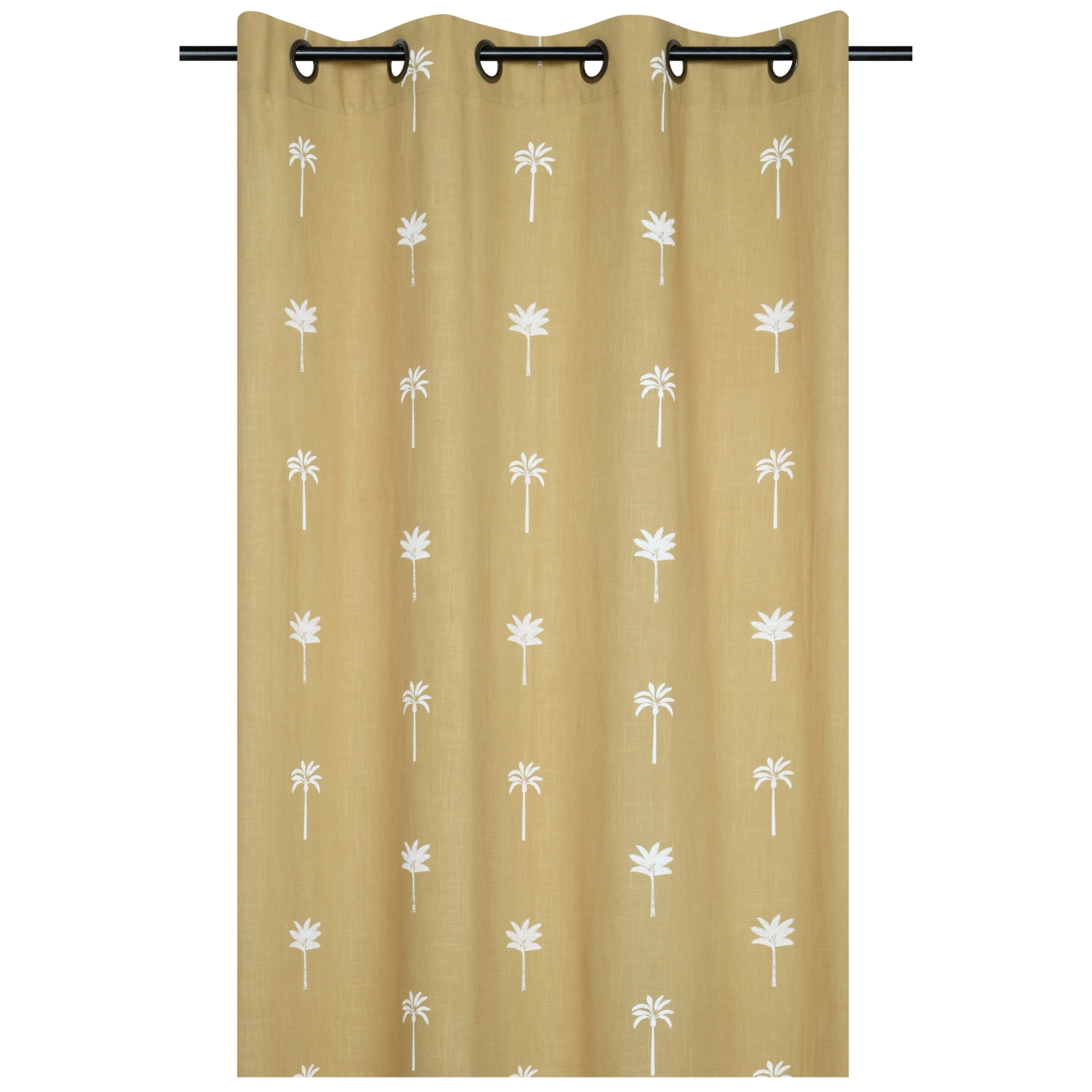 Rideau motifs palmier brodés — vue 6
