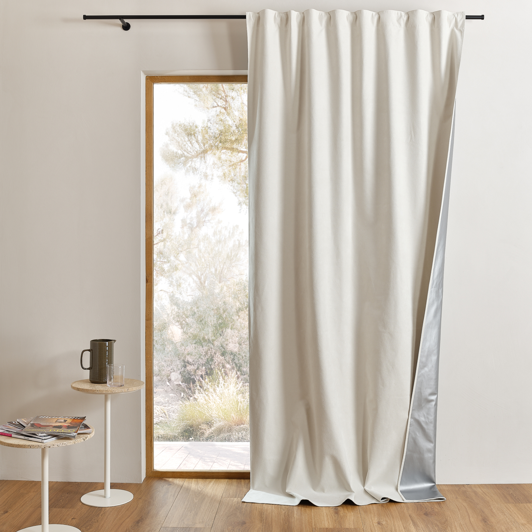 Rideau thermique et occultant accroche 3-en-1 LUZ