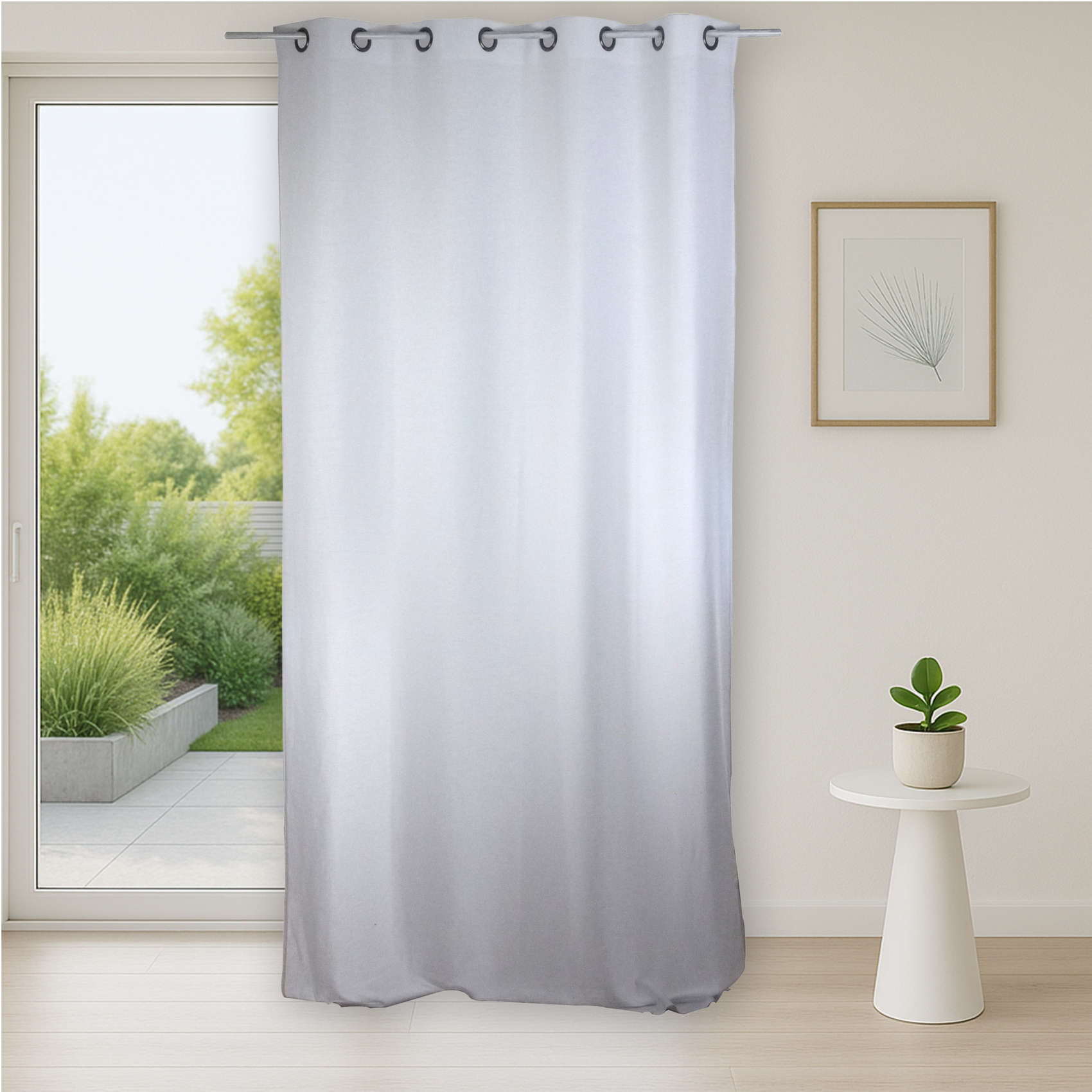 Rideau Uni en Lin lavé