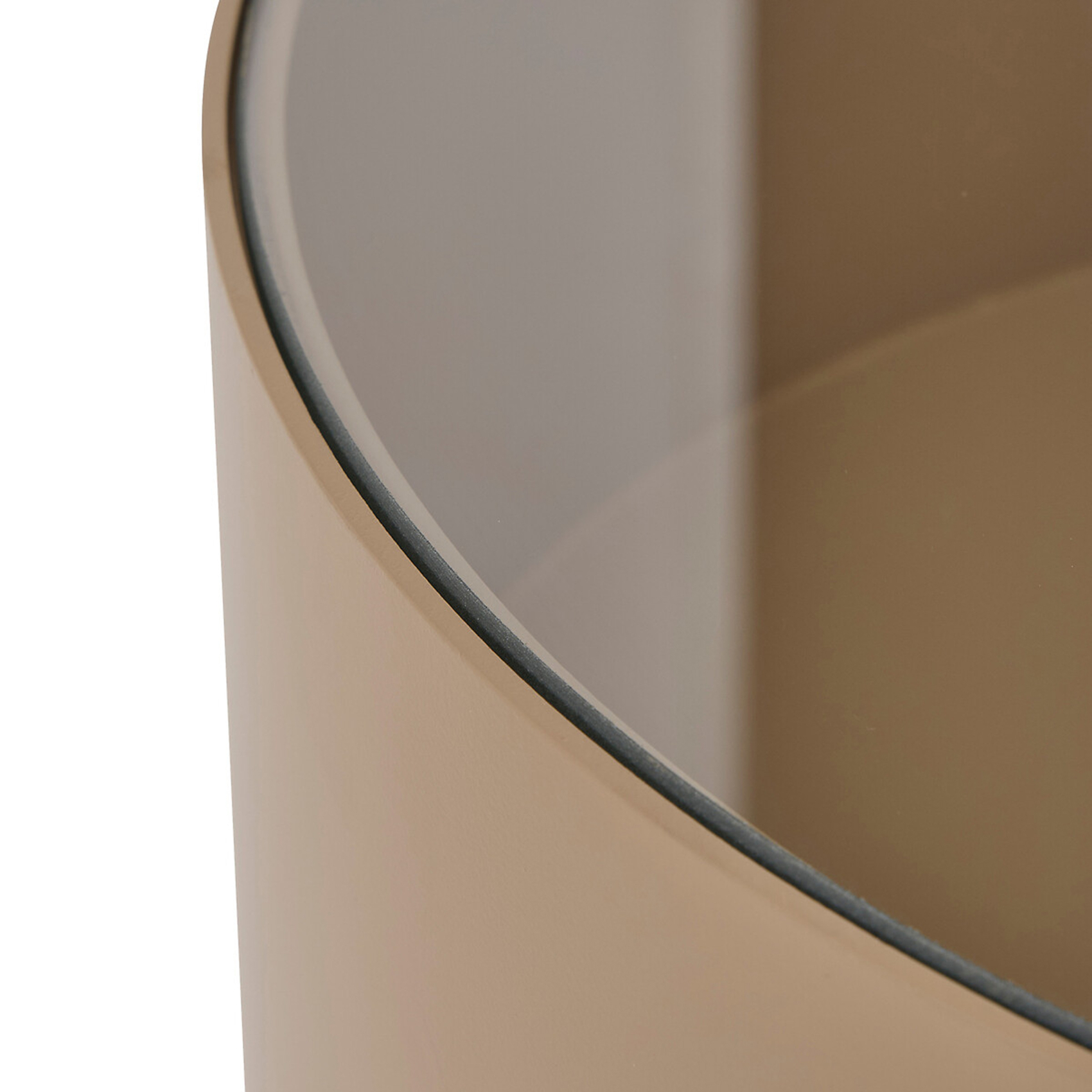 Table basse ronde coffre de rangement et plateau en verre — vue 5