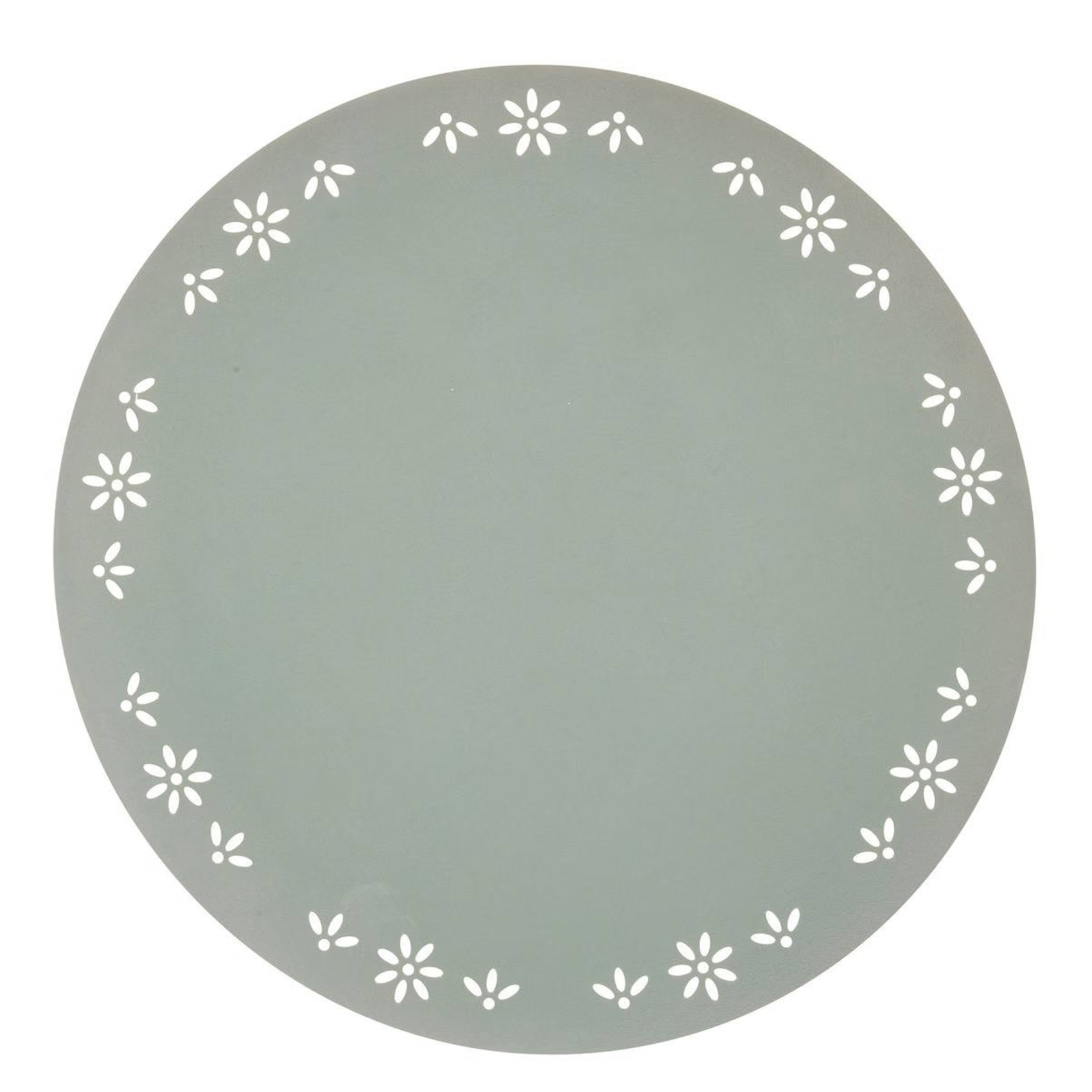 Set de table rond décoratif avec motif floral — vue 4