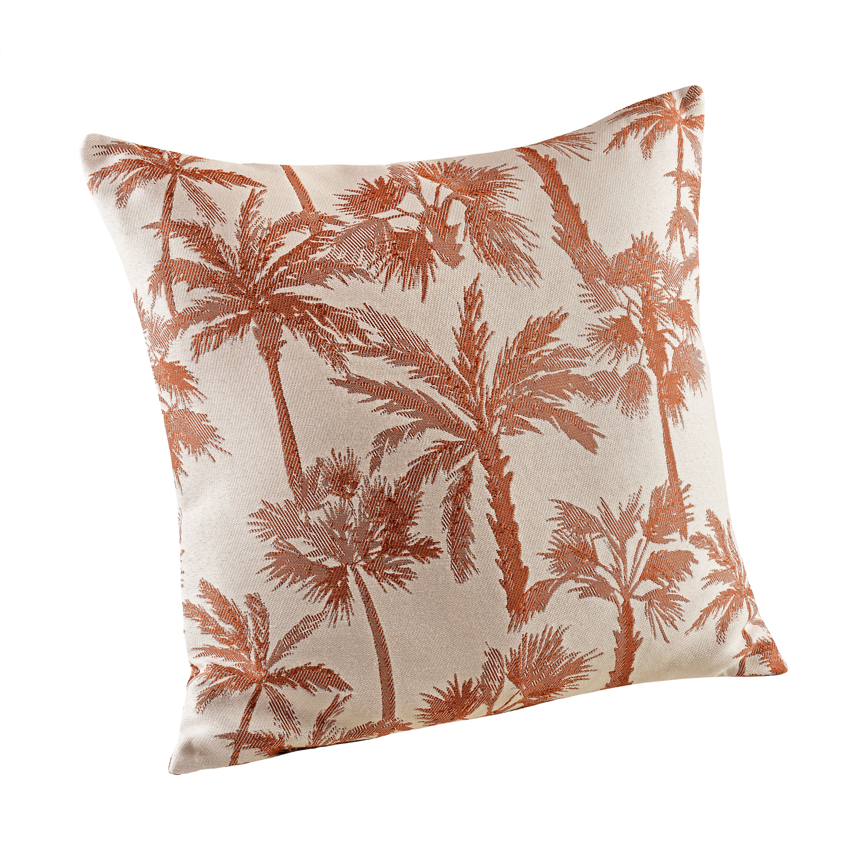 Coussin motif palmier tissé — vue 4