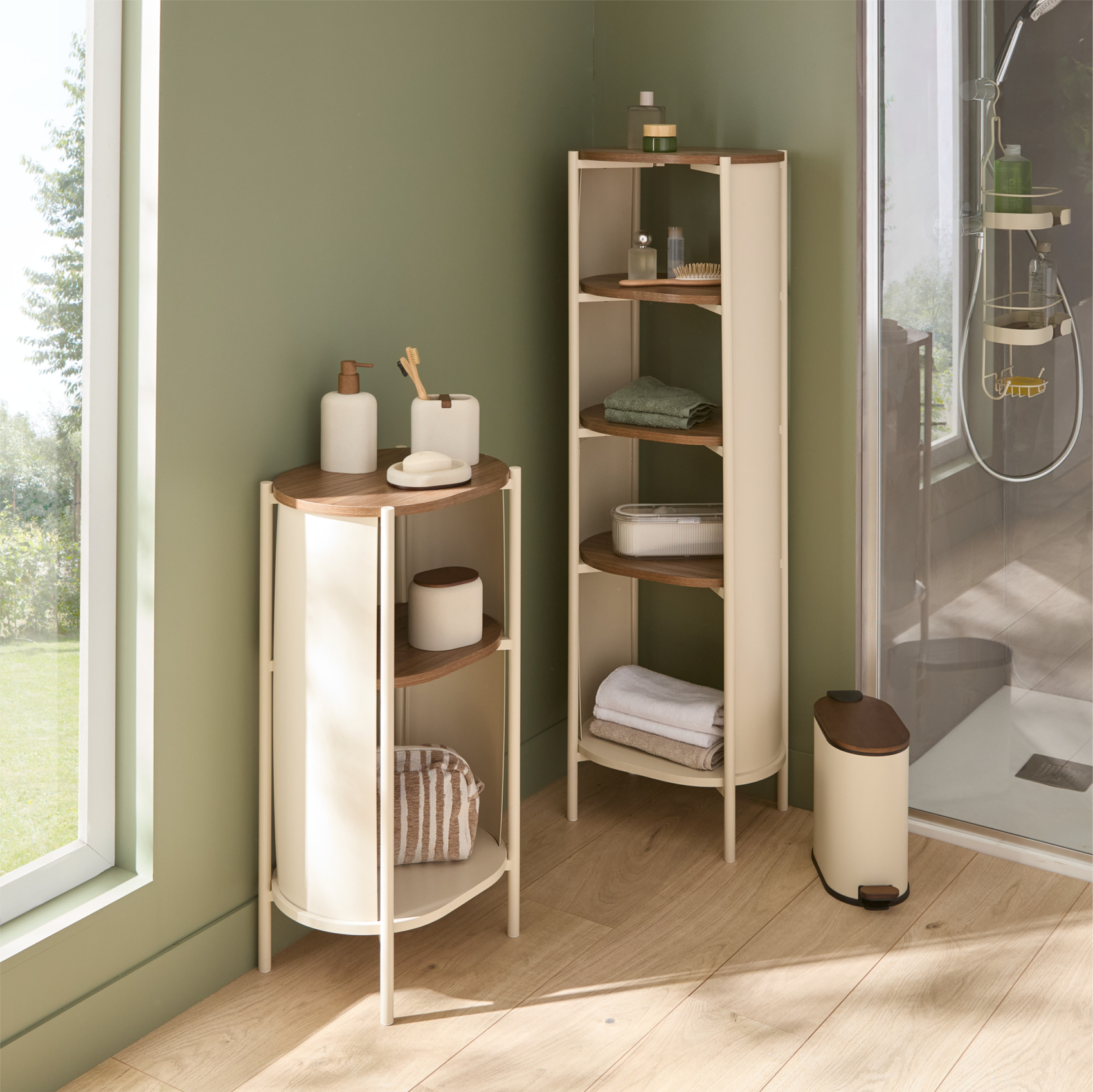 Etagère de salle de bain 3 niveaux en acier — vue 3