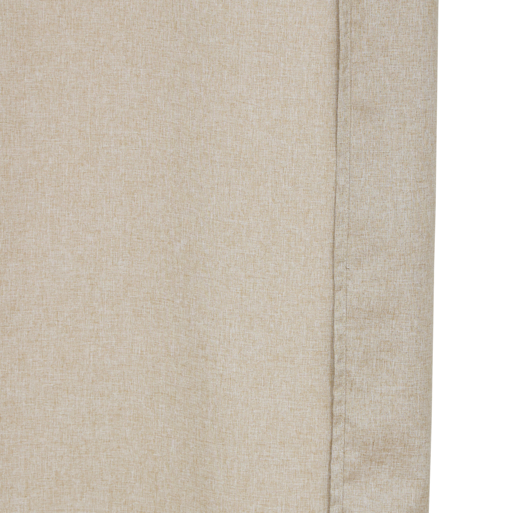 Rideau de douche effet lin crochets transparents — vue 3