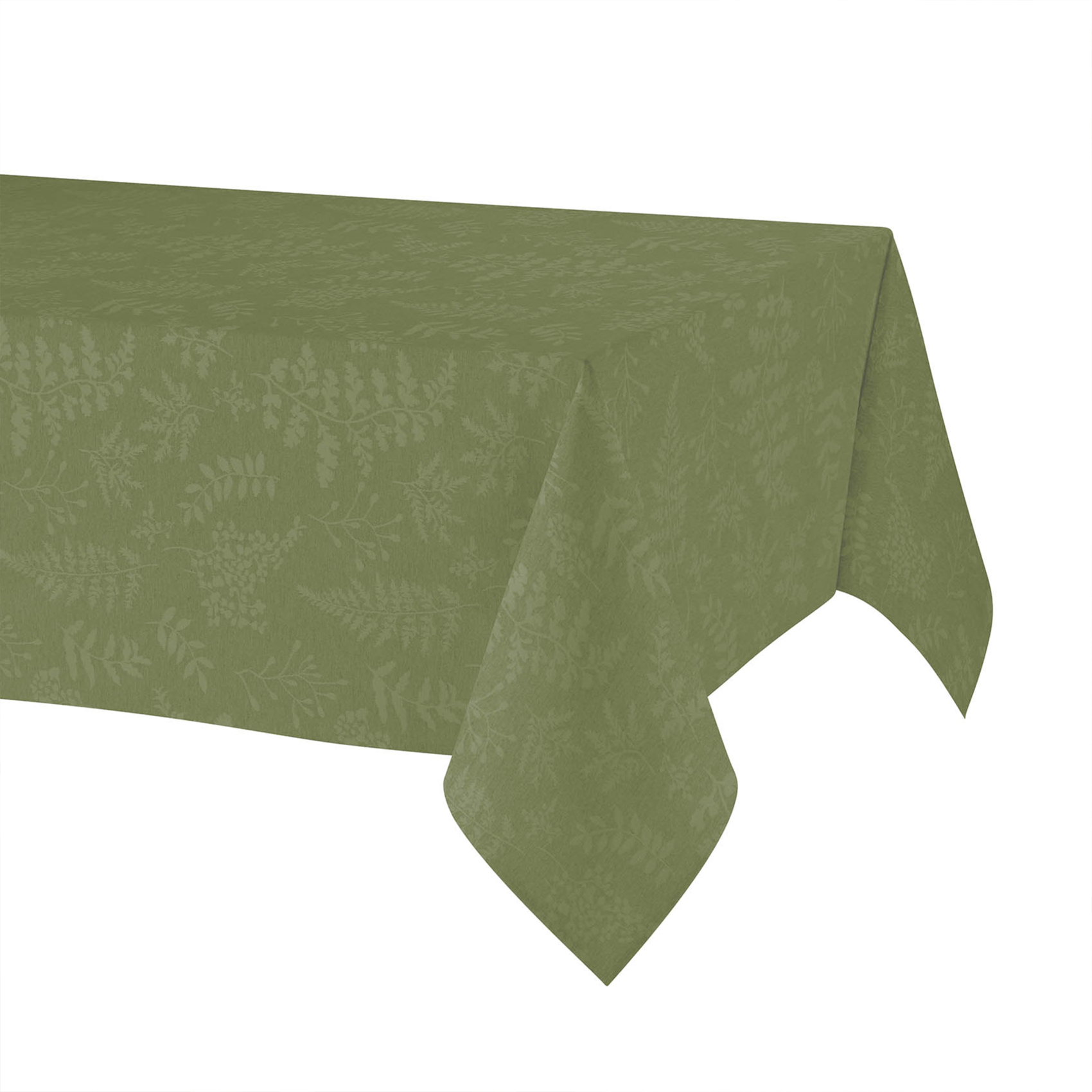 Nappe rectangulaire en polycoton jacquard enduit anti-tache