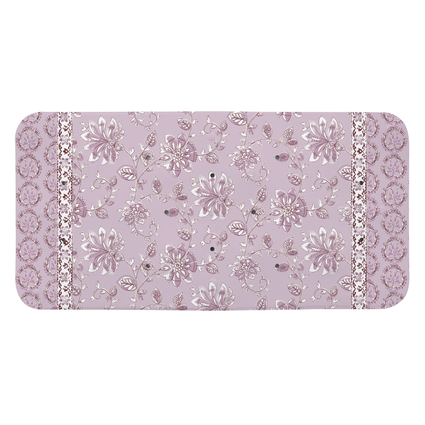 Fond de baignoire antidérapant floral