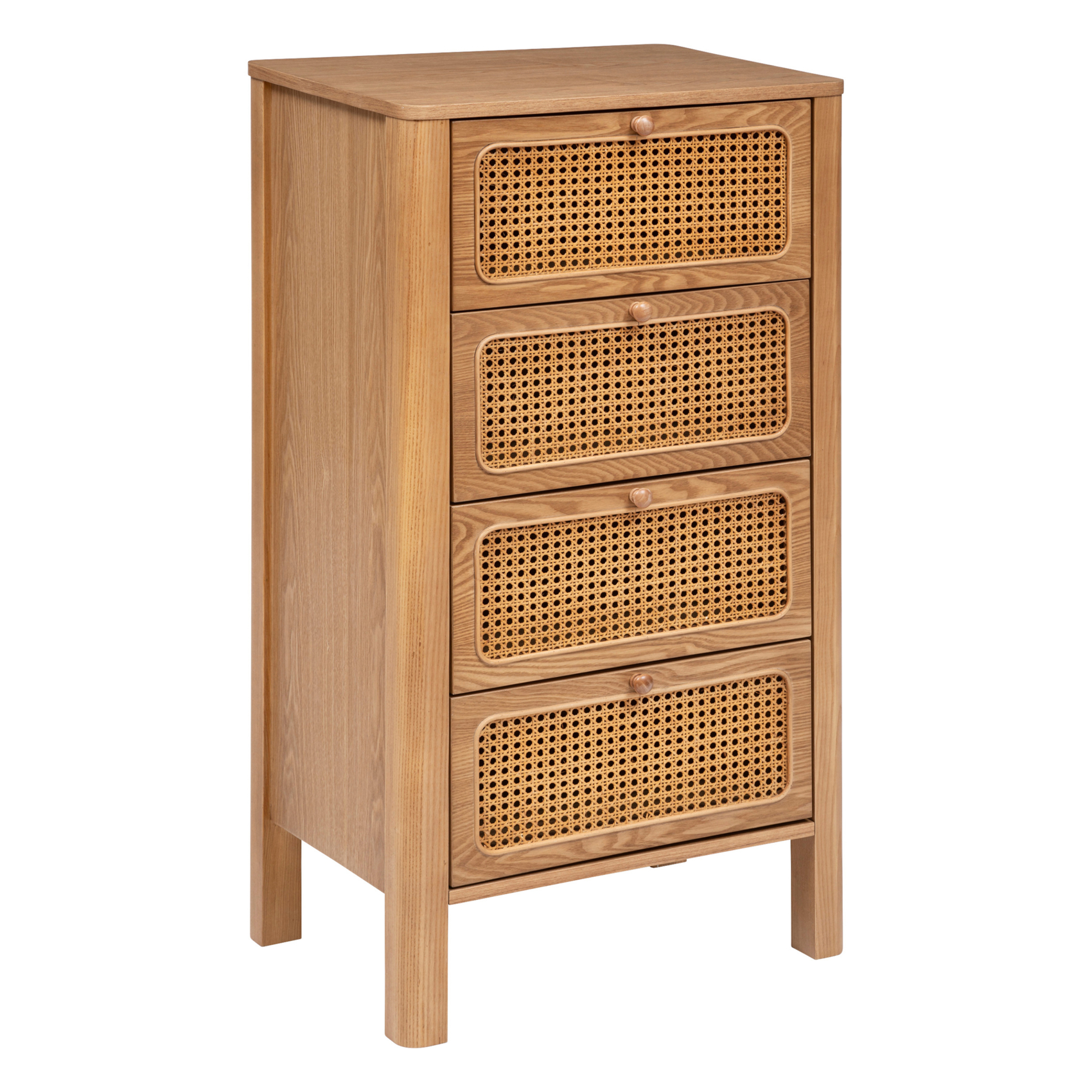 Chiffonnier en bois avec 4 tiroirs