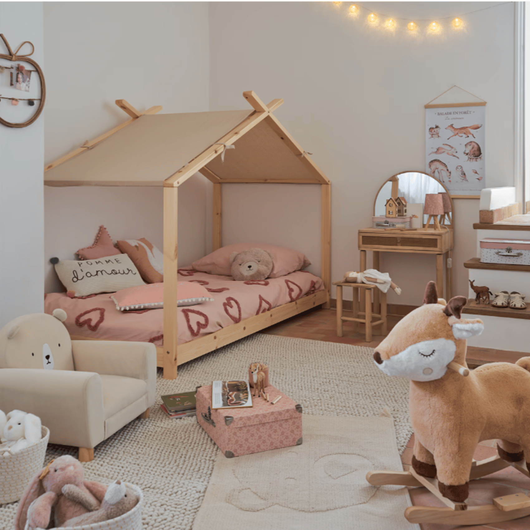 Coiffeuse enfant et son tabouret — vue 4