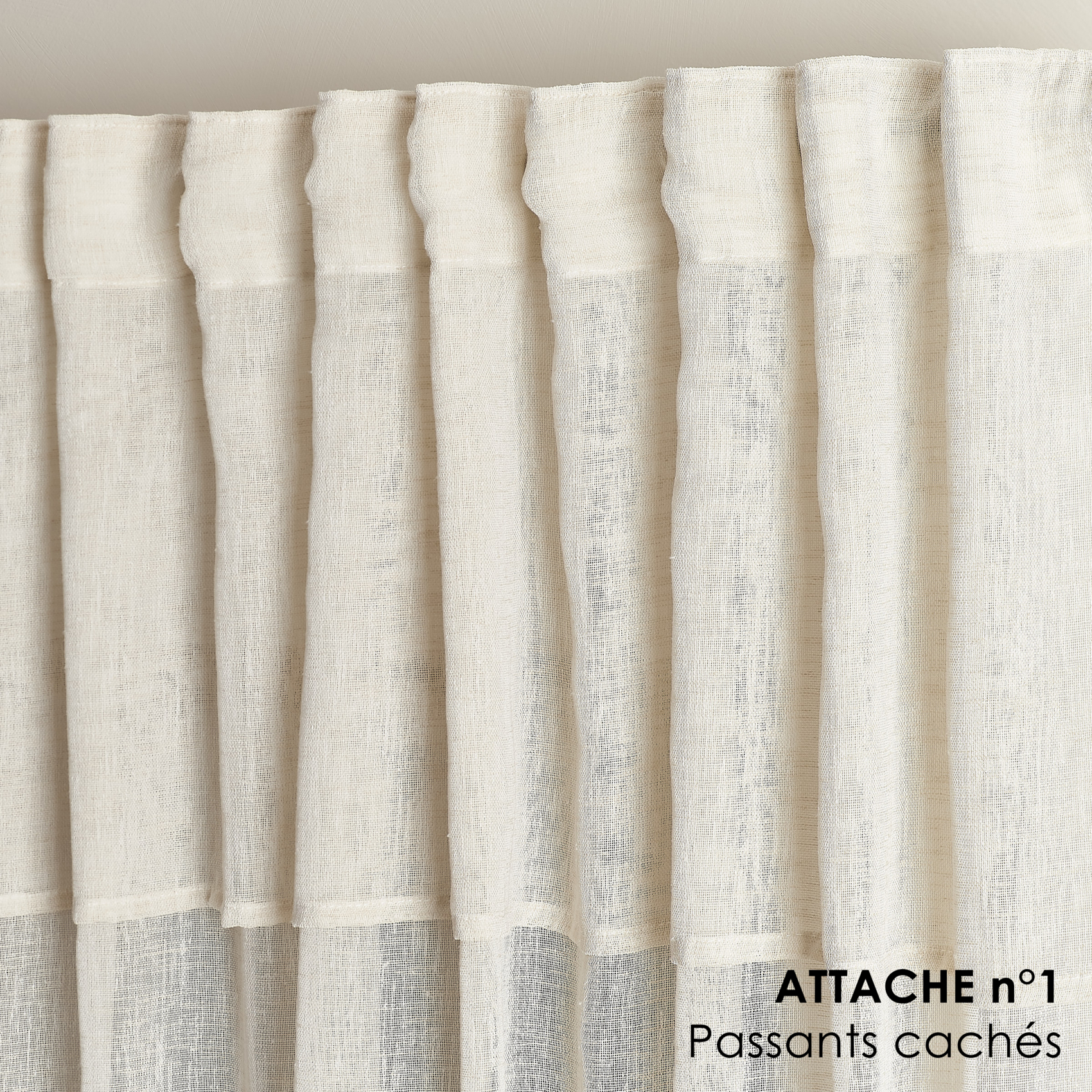 Voilage accroche 3-en-1  avec volant LUZ — vue 6