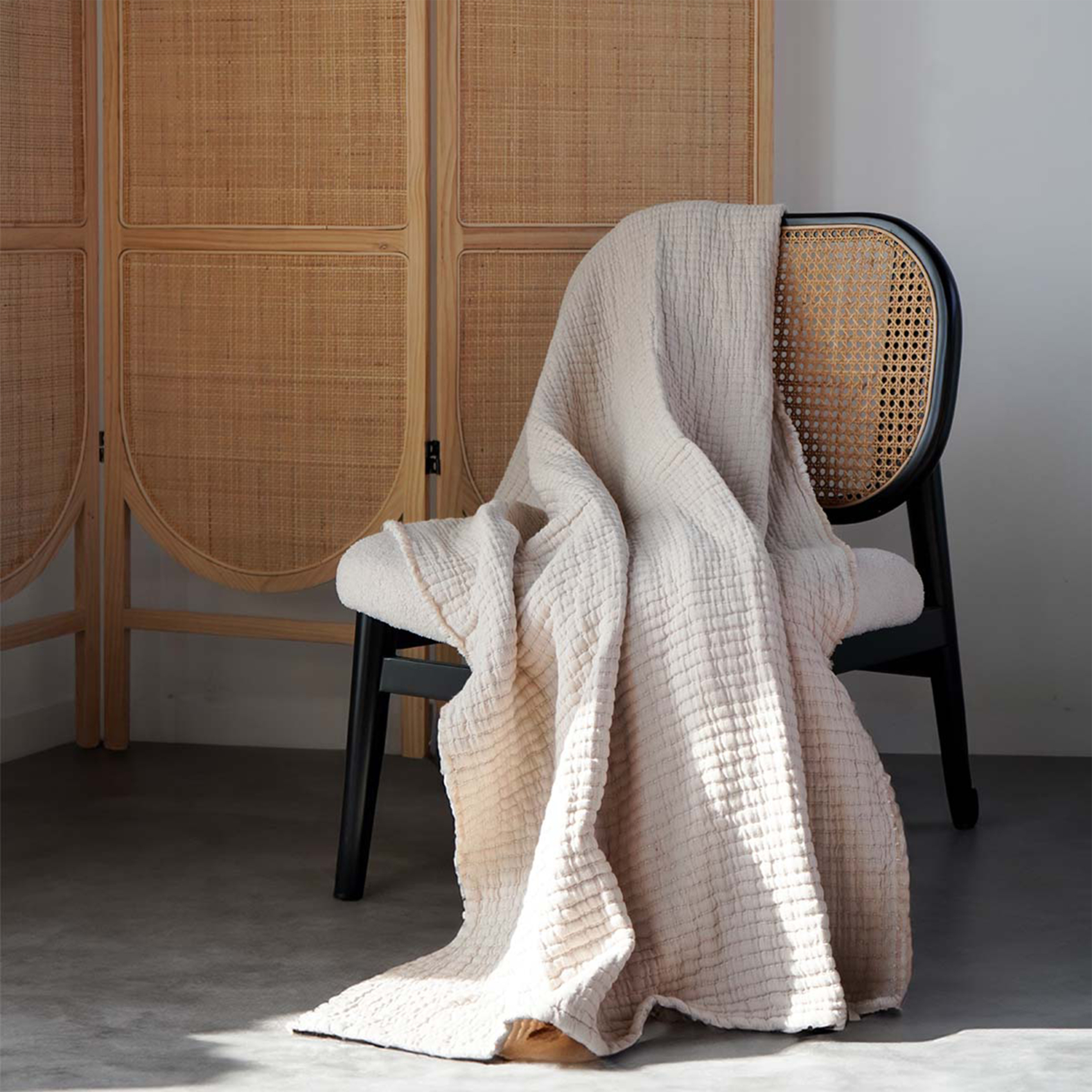 Plaid en coton lavé matelassé boutis — vue 4