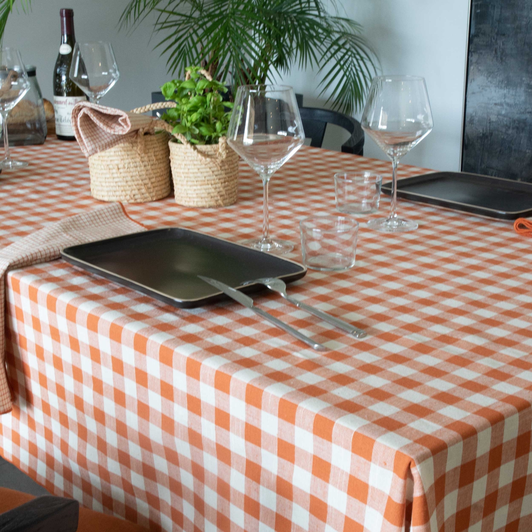 Nappe en coton vichy — vue 4