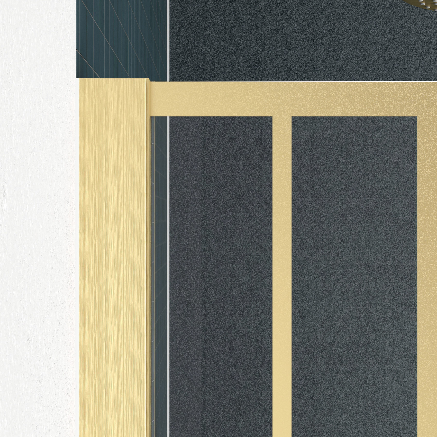 Paroi de douche sérigraphiée art déco arrondie — vue 5
