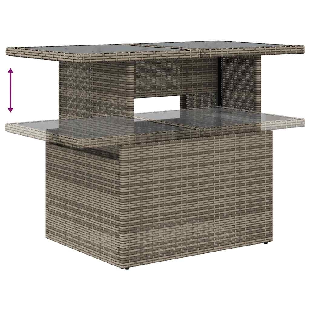 Table basse de jardin relevable avec plateau en verre — vue 5