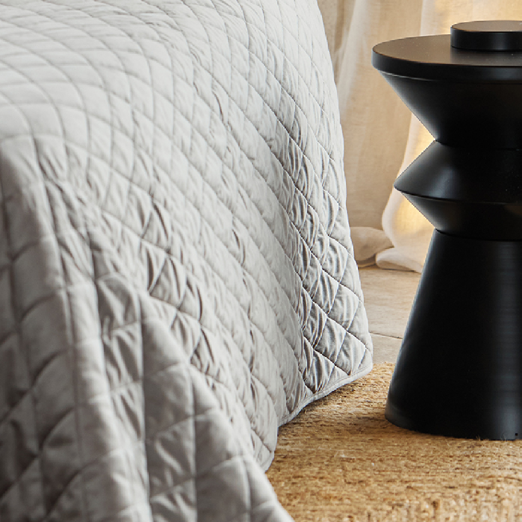 Couvre-Lit et Taies d'Oreiller en Velours Matelassé — vue 4