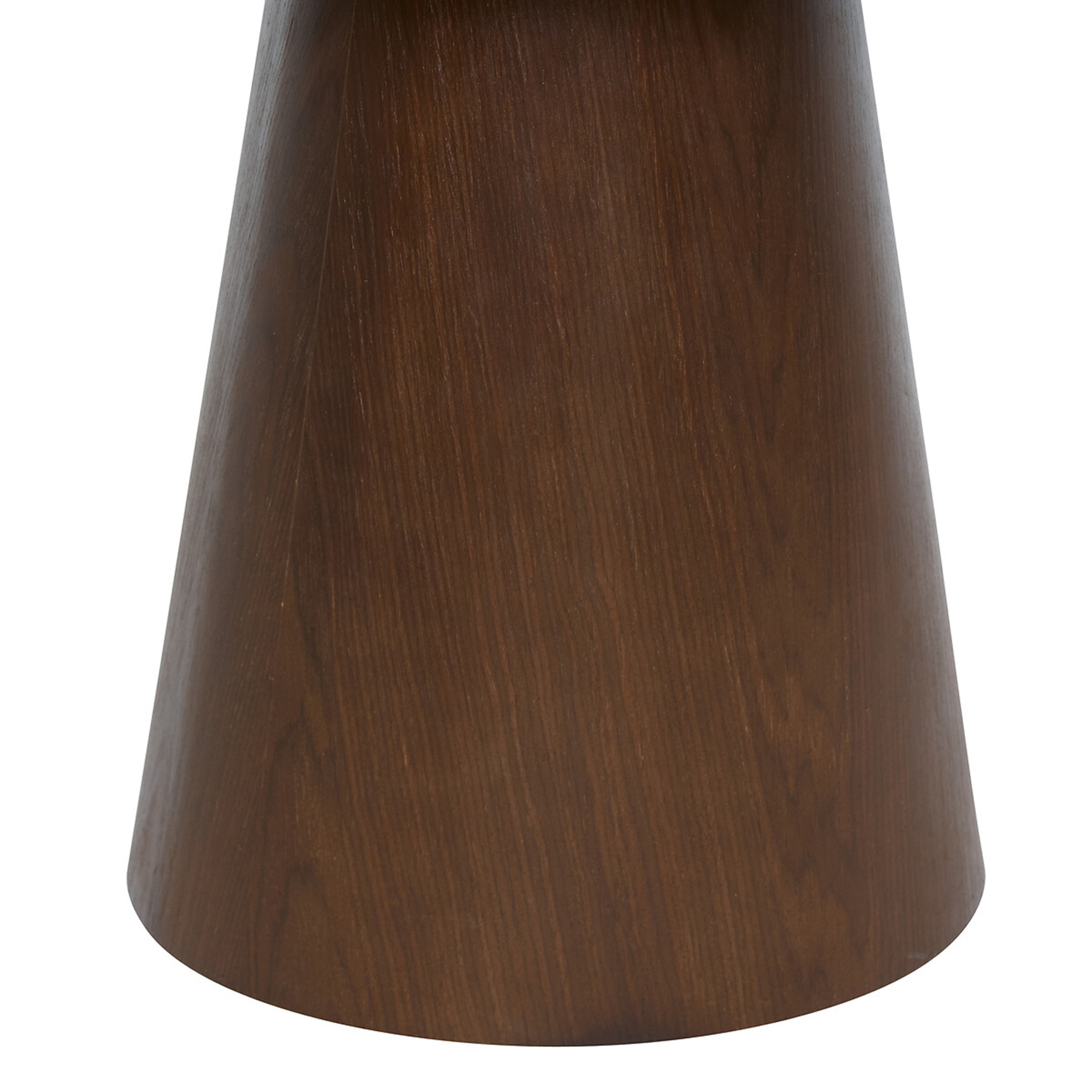 Table d’appoint ronde en verre trempé et bois — vue 3