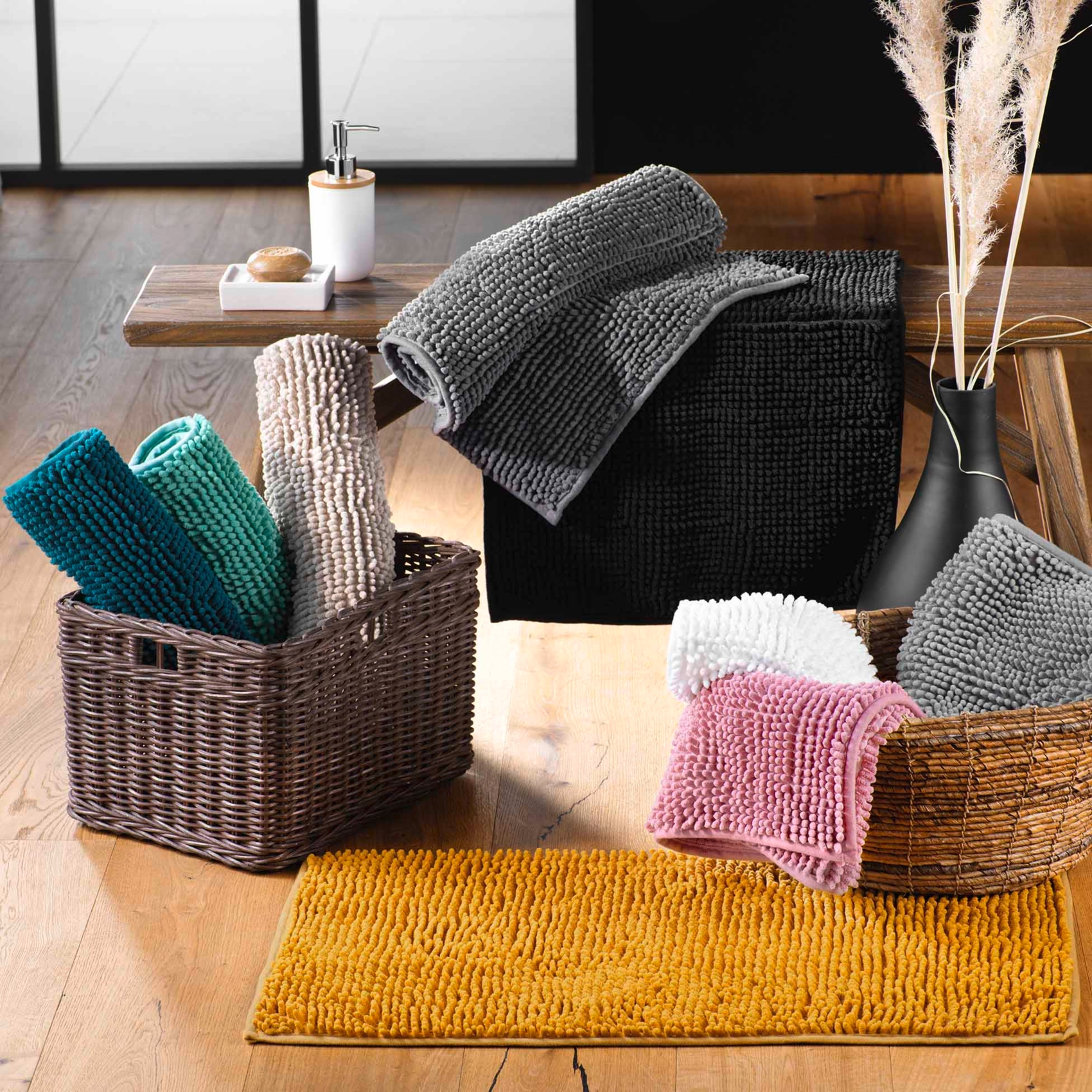 Tapis de bain en microfibre absorbante à picots — vue 4