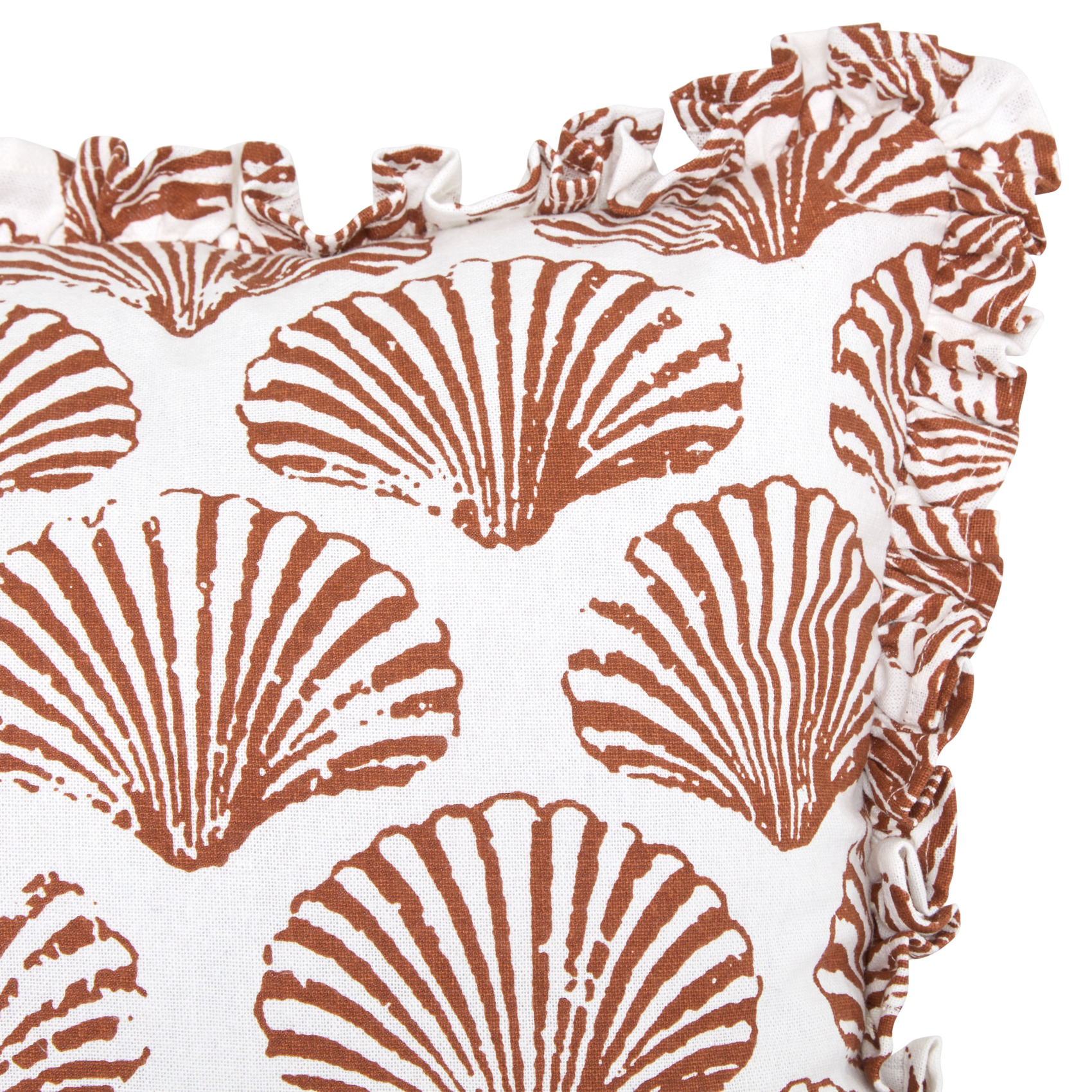 Coussin rectangulaire coton motif coquillage — vue 4