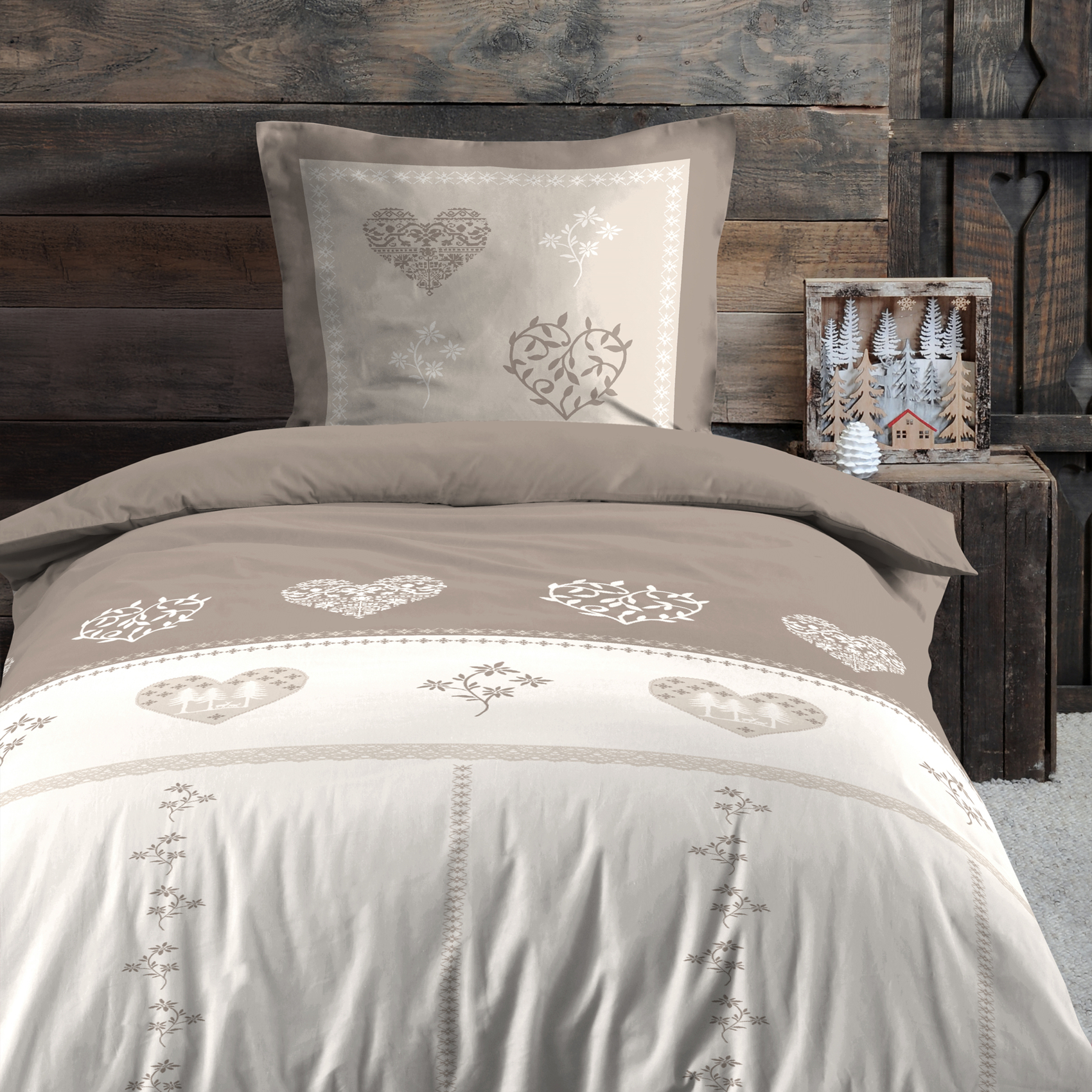 Parure de lit style montagne chaleureuse — vue 3