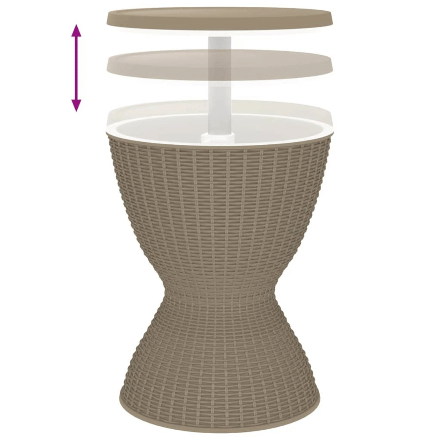 Table basse glacière 3 en 1 — vue 4