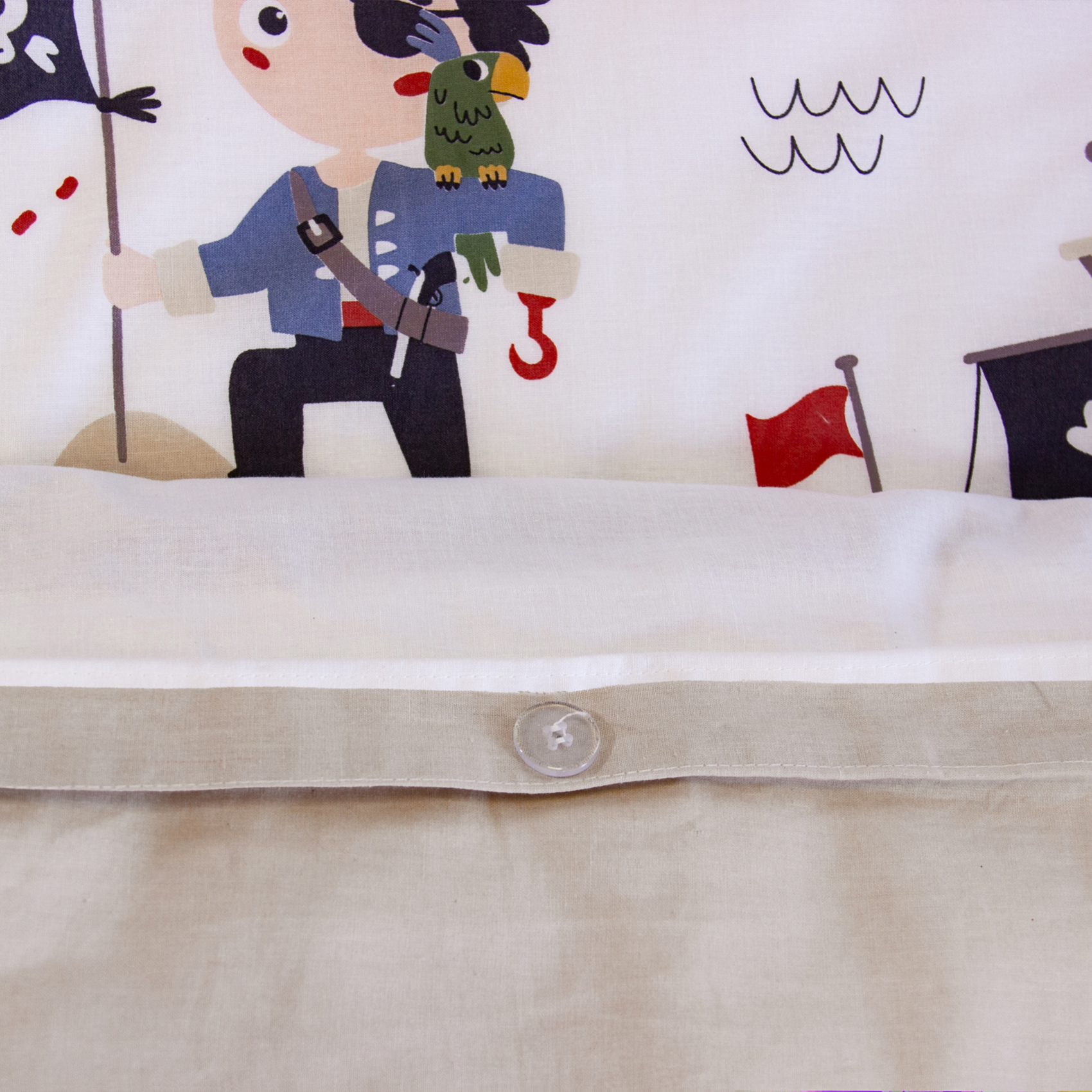 Parure de lit enfant réversible Pirates / Indiens — vue 3