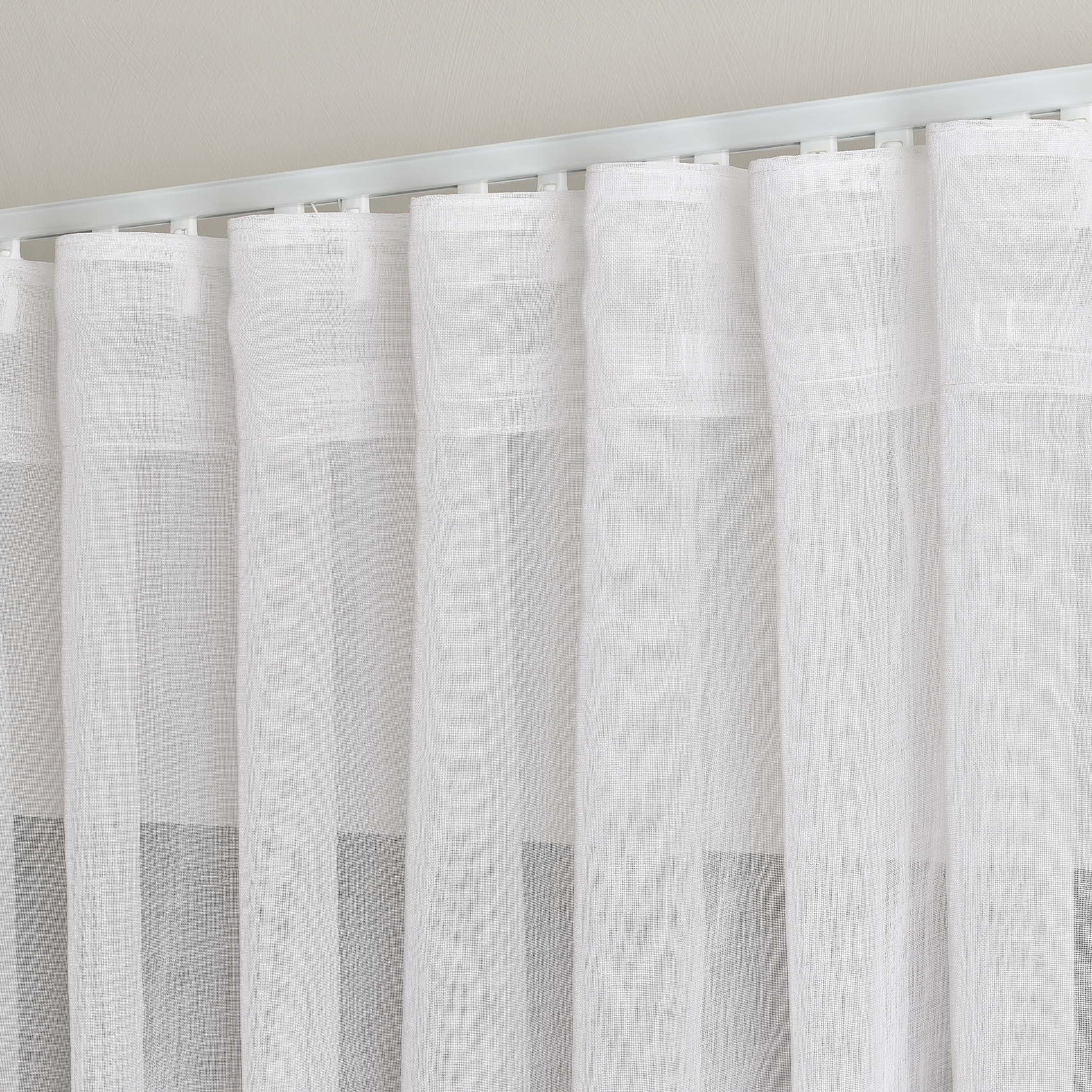 Kit rail ajustable avec voilage tamisant à plis wave — vue 3