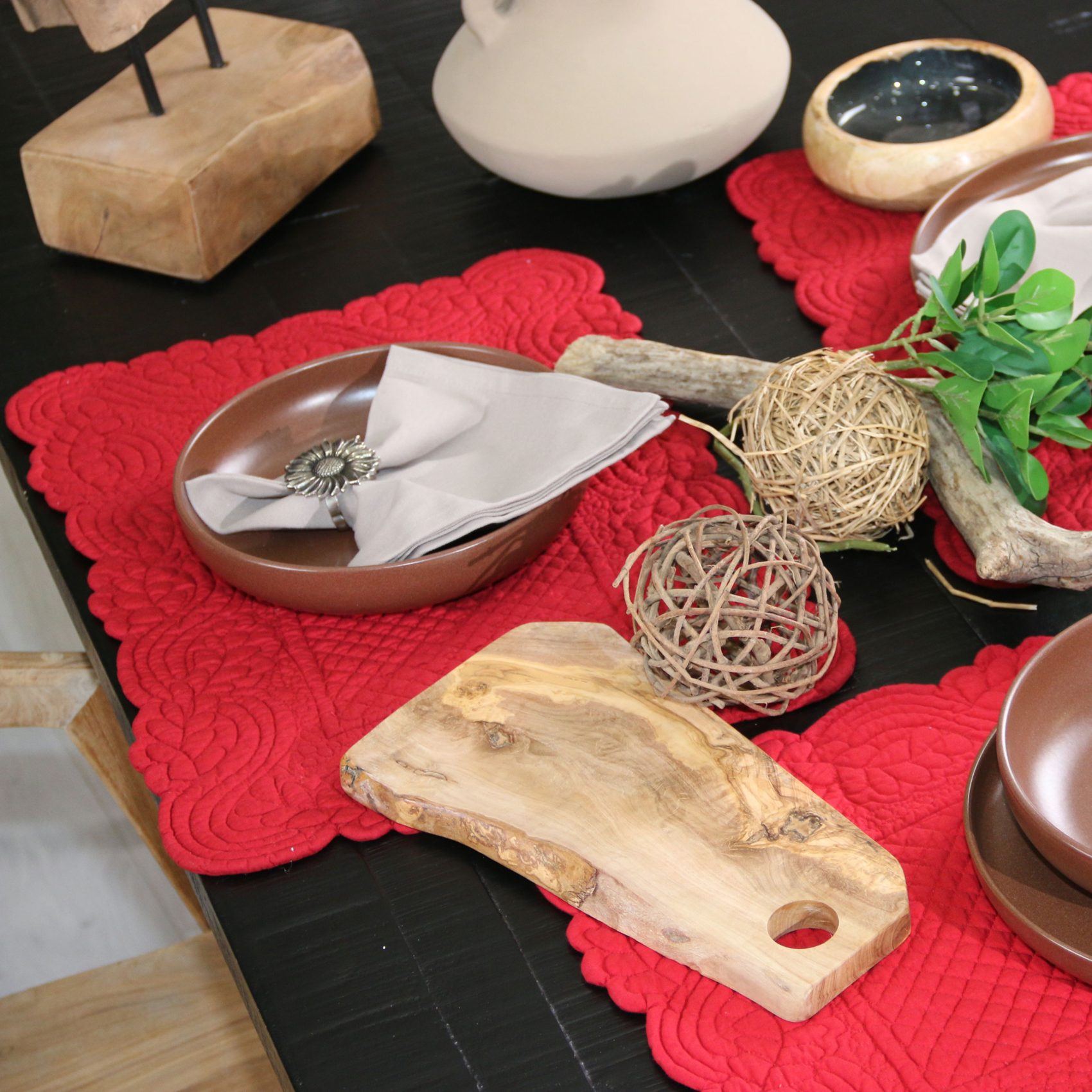 Set de table morphée coton matelassé — vue 6