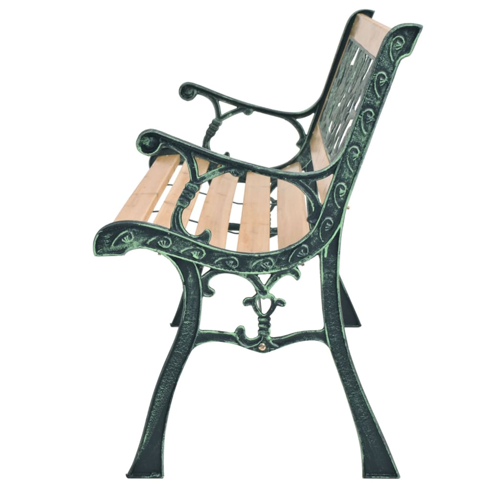 Banc de jardin à motif rose — vue 3