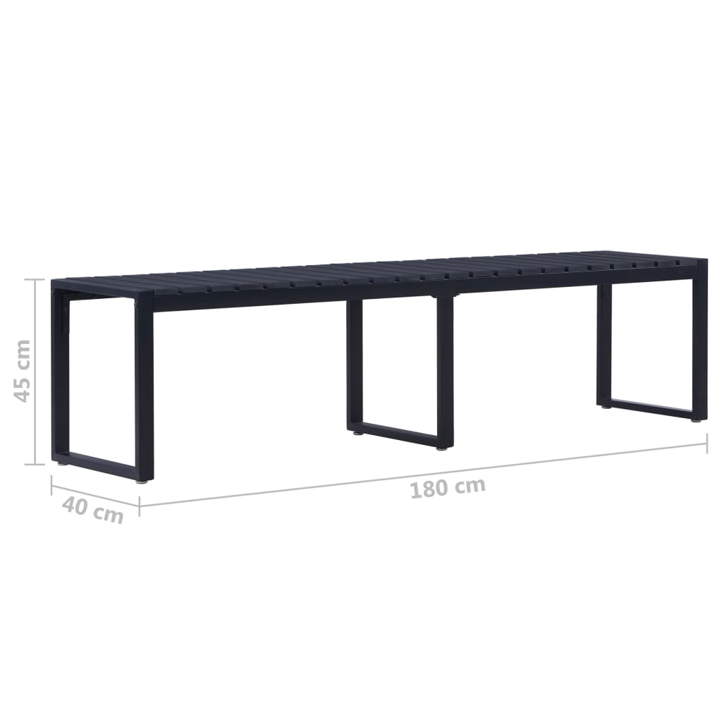Banc de jardin en fer — vue 4