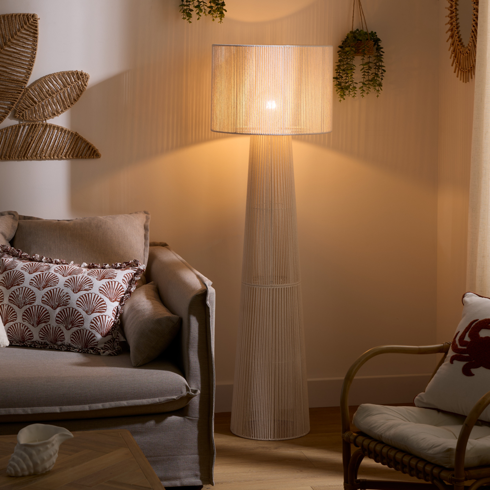 Lampadaire design en coton — vue 5