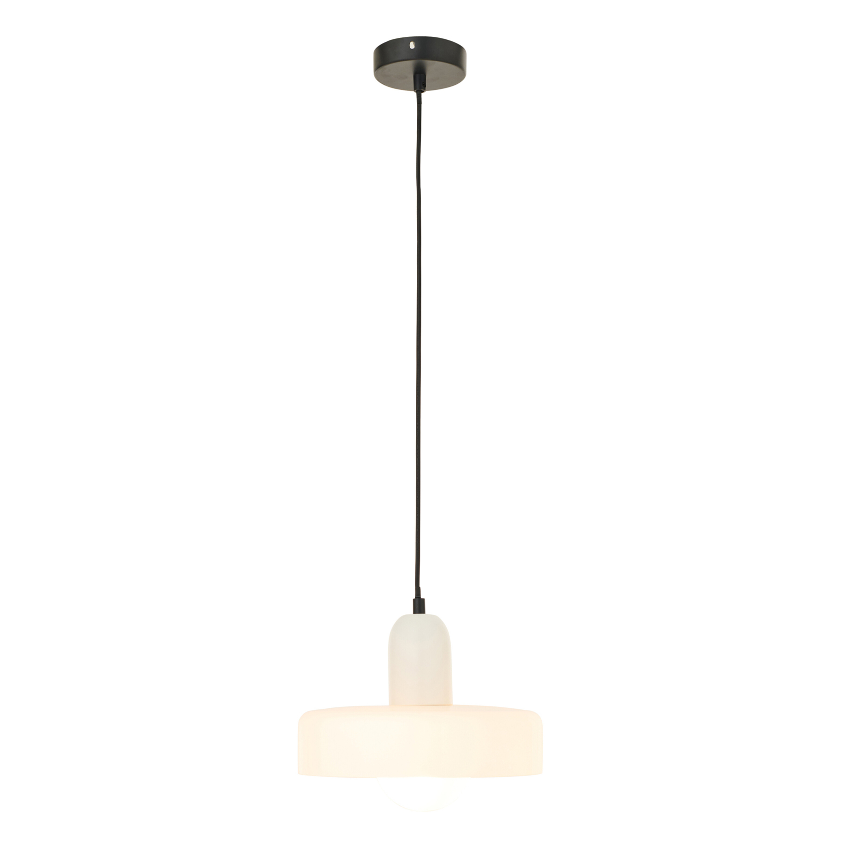 Suspension luminaire rétro en verre — vue 4
