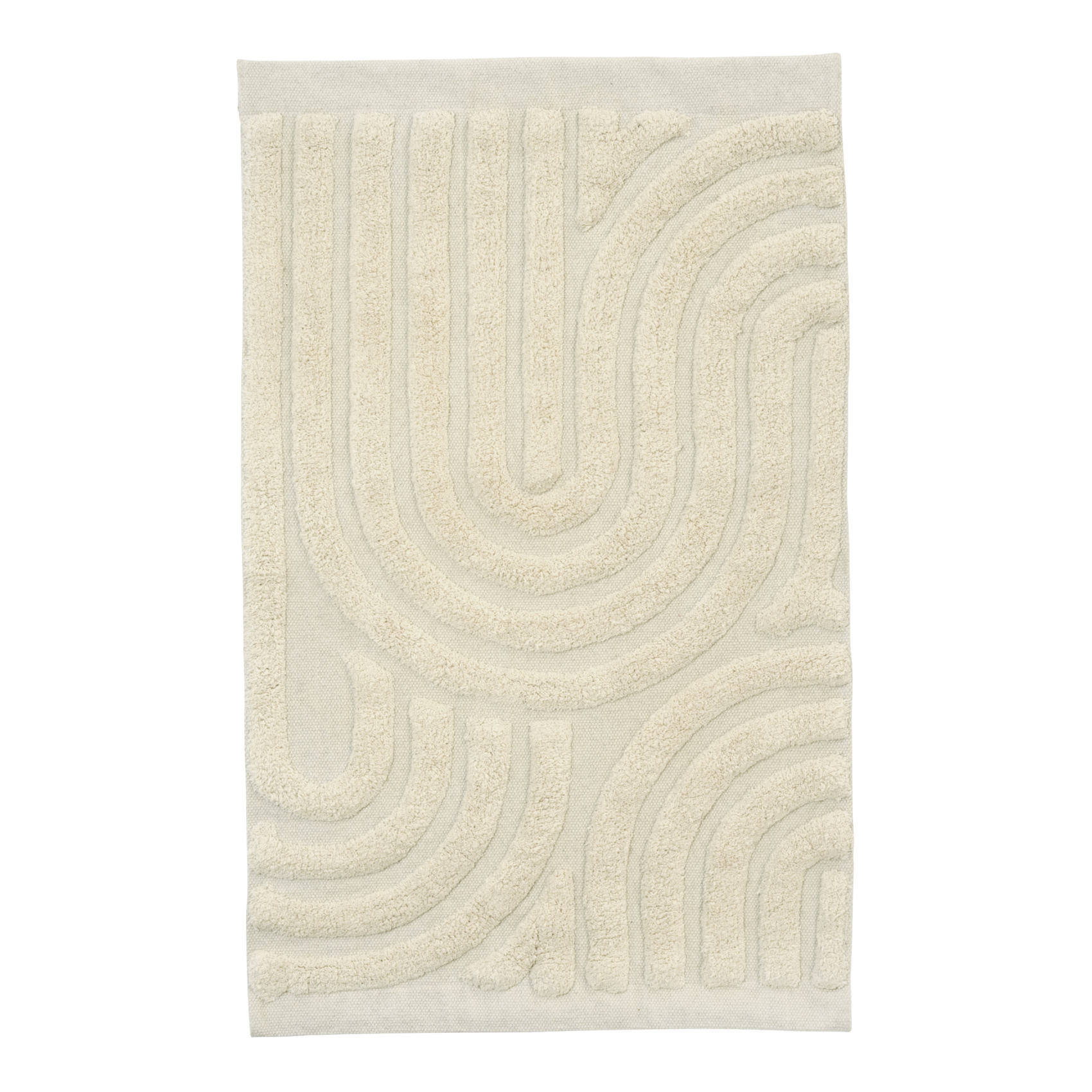 Tapis 2-en-1 mural et de bain tufté en coton design — vue 3