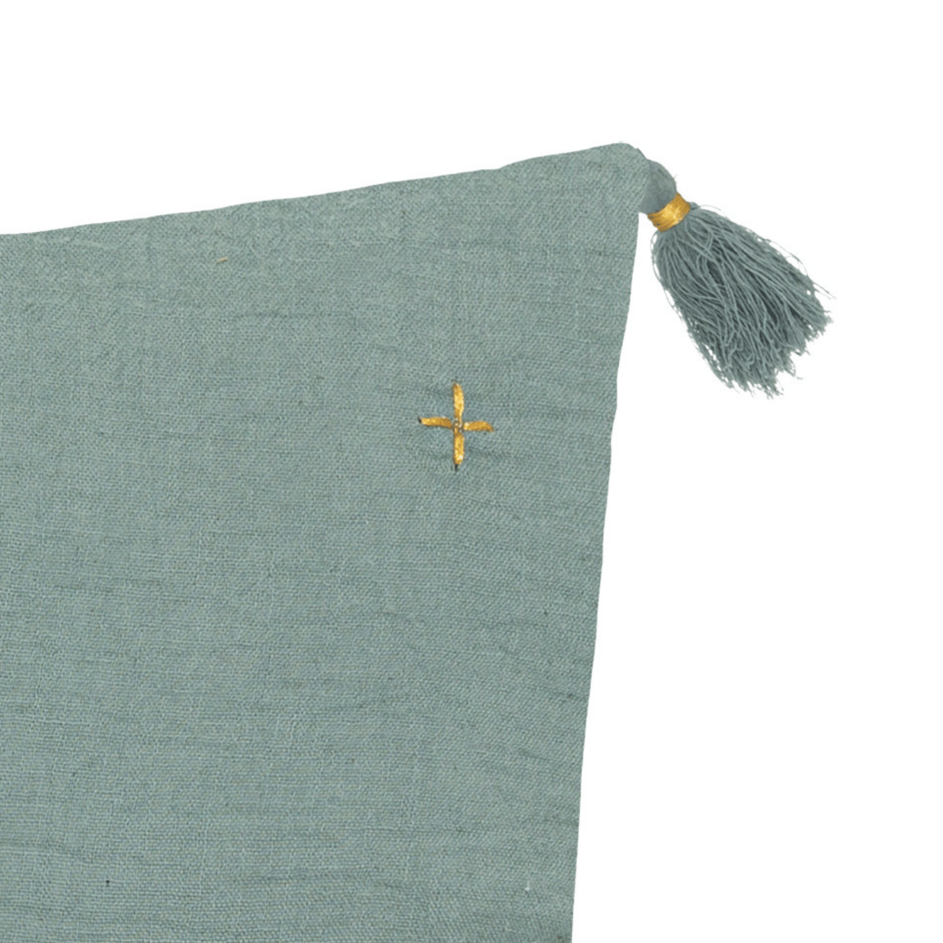 Coussin en gaze de coton brodé — vue 3