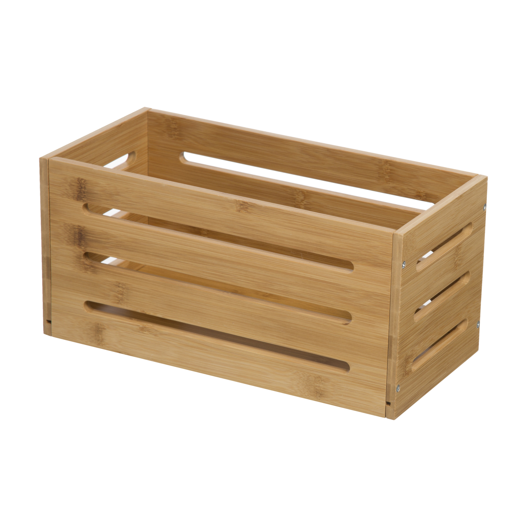 Panier de rangement en bambou naturel — vue 4