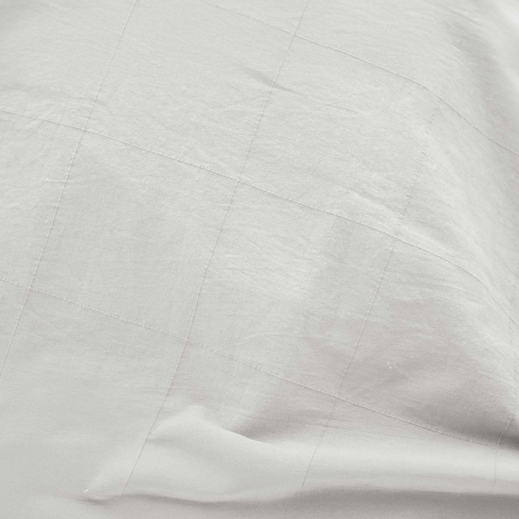 Drap-housse en coton lavé motif carreaux jacquard — vue 5