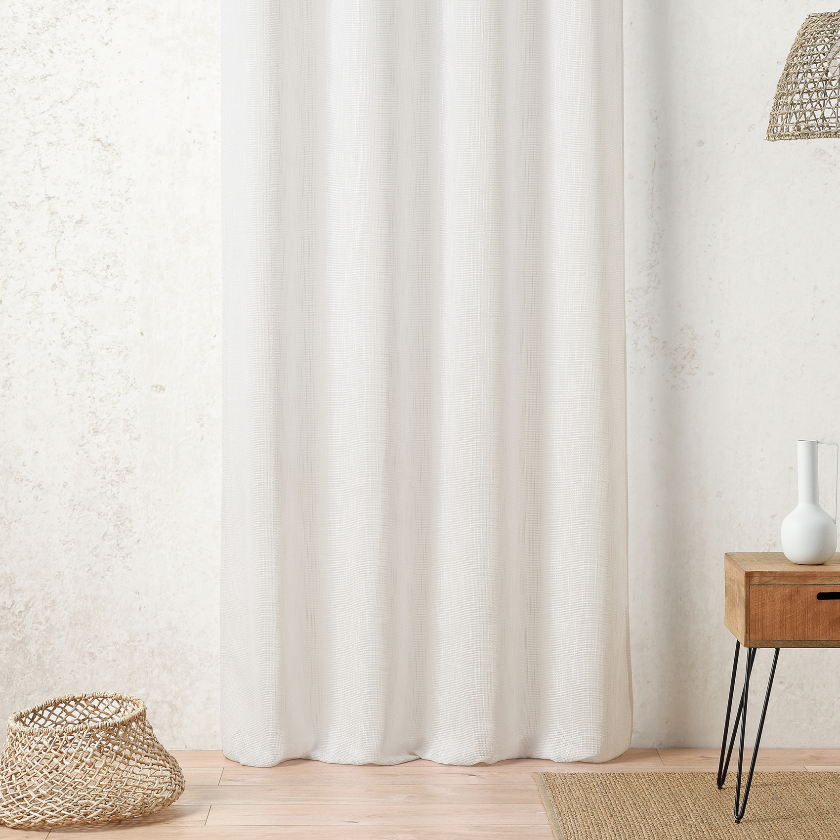 Tissu voilage effet filet ajouré style crochet — vue 5