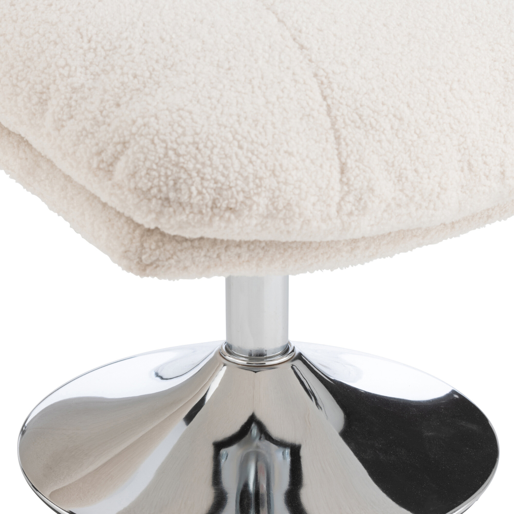 Fauteuil relax et repose pied effet velours texturé — vue 5