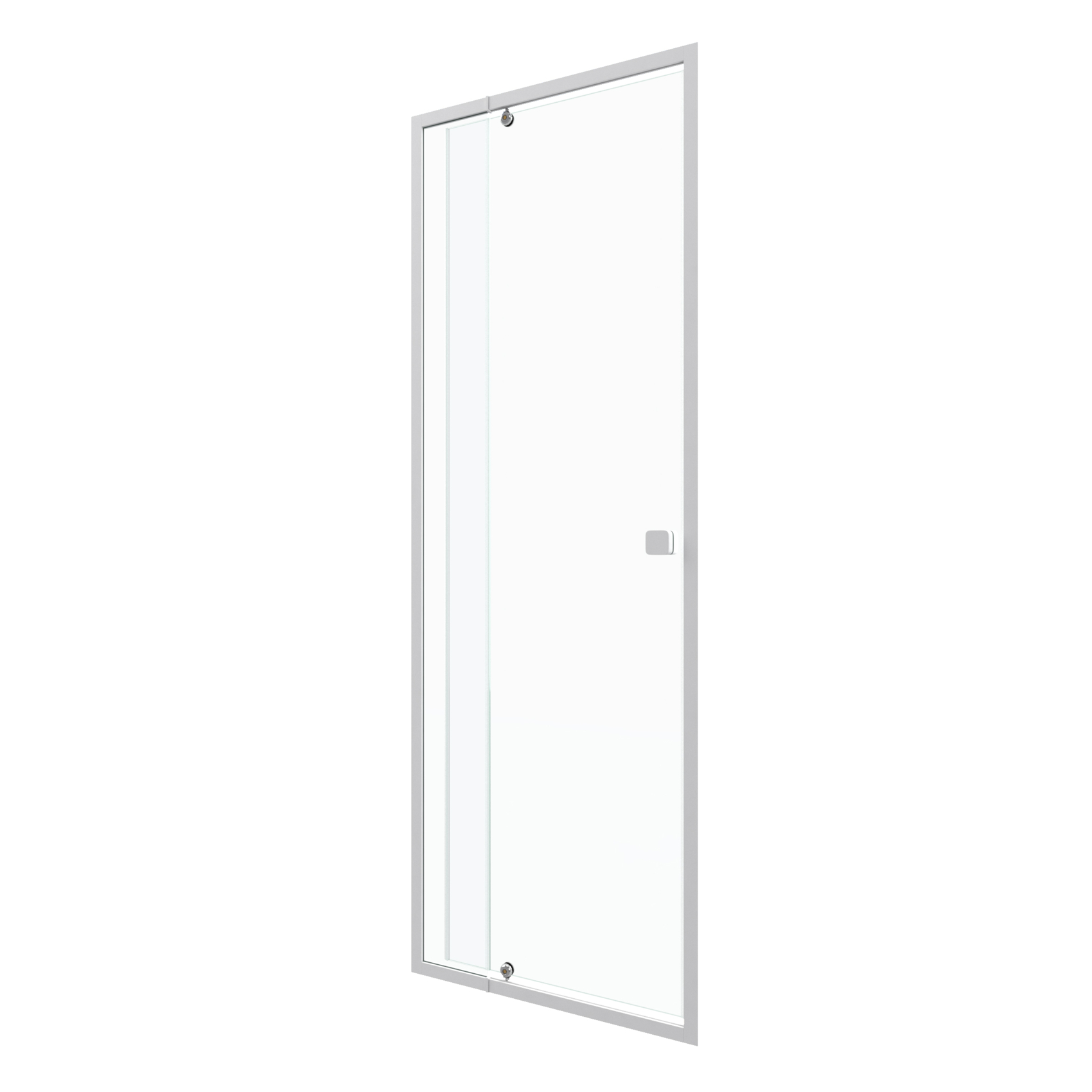Porte de douche pivotante en verre trempé