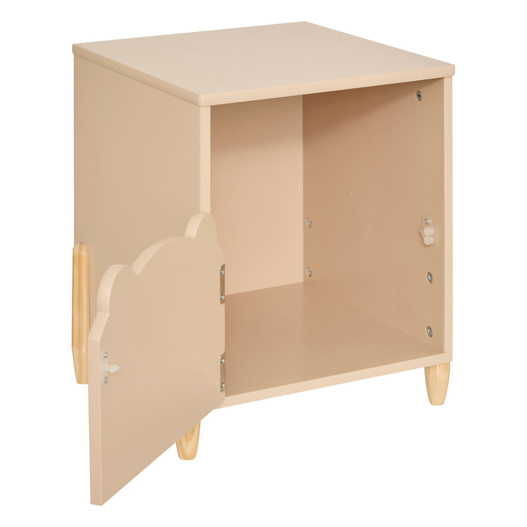 Table de chevet enfant forme ourson avec porte de rangement — vue 4