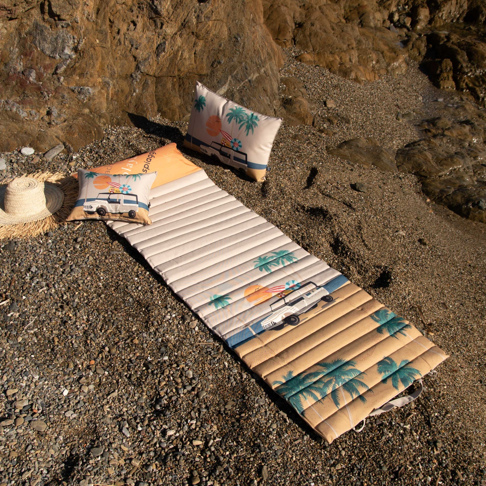 Matelas de plage matelassé illustré pour extérieur — vue 5