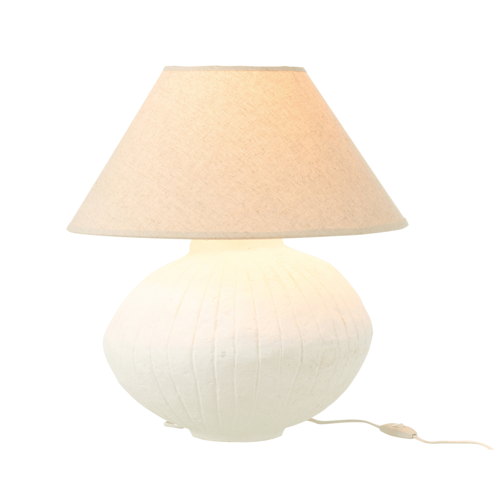 Lampe avec abat jour en papier maché — vue 3